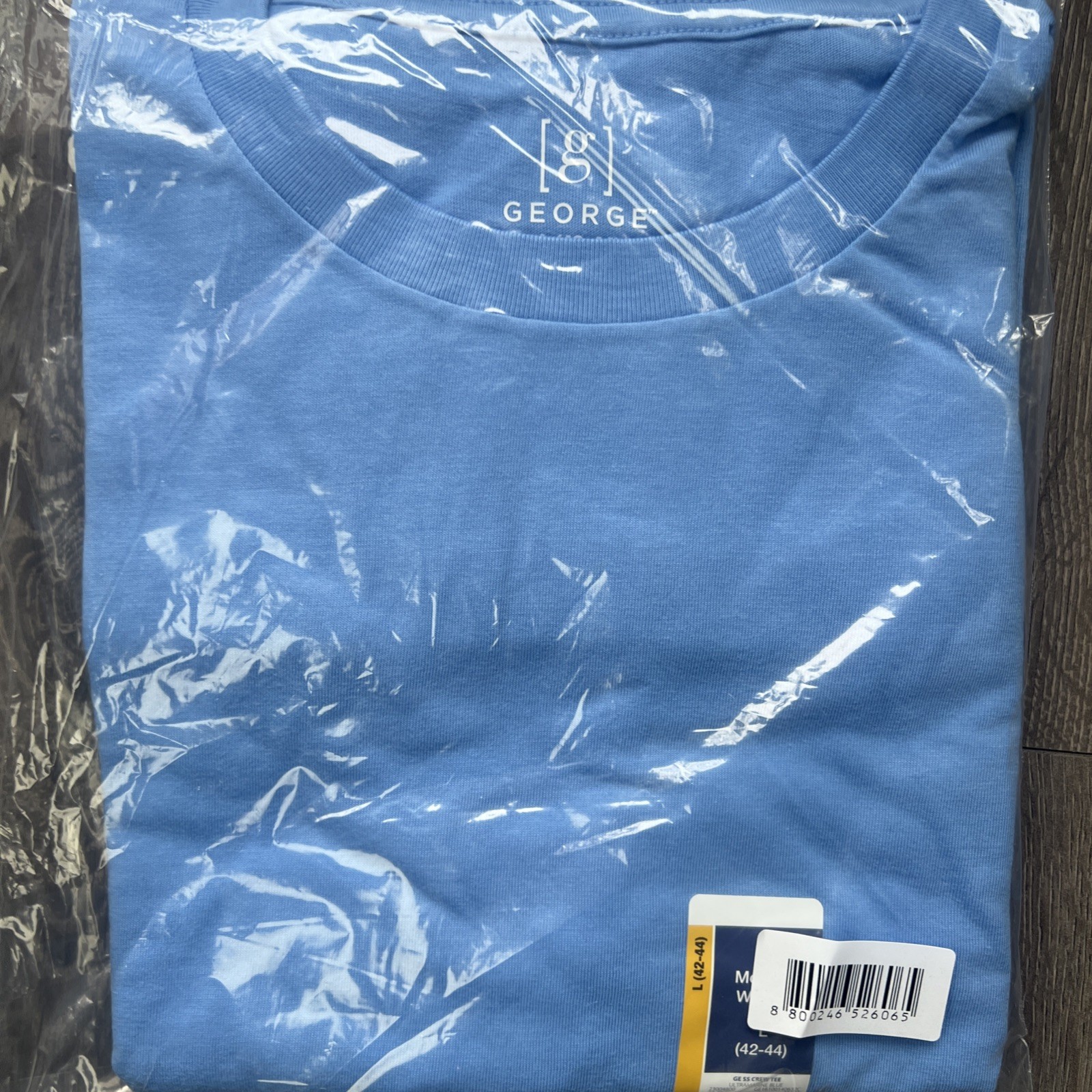 Pack of 2 Men&rsquo;s Large T- Shirts, Ultramarine Blue. New. Brand: George.