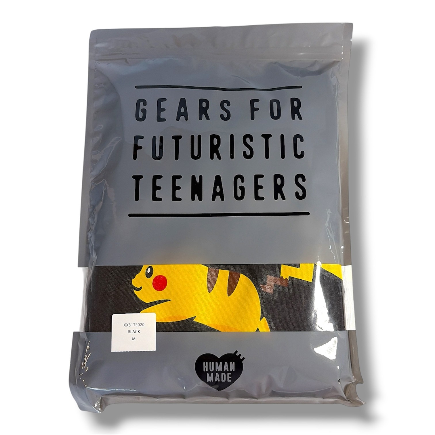 Human Made x Pokemon Pikachu T-Shirt Black Size M New Authentic Japan