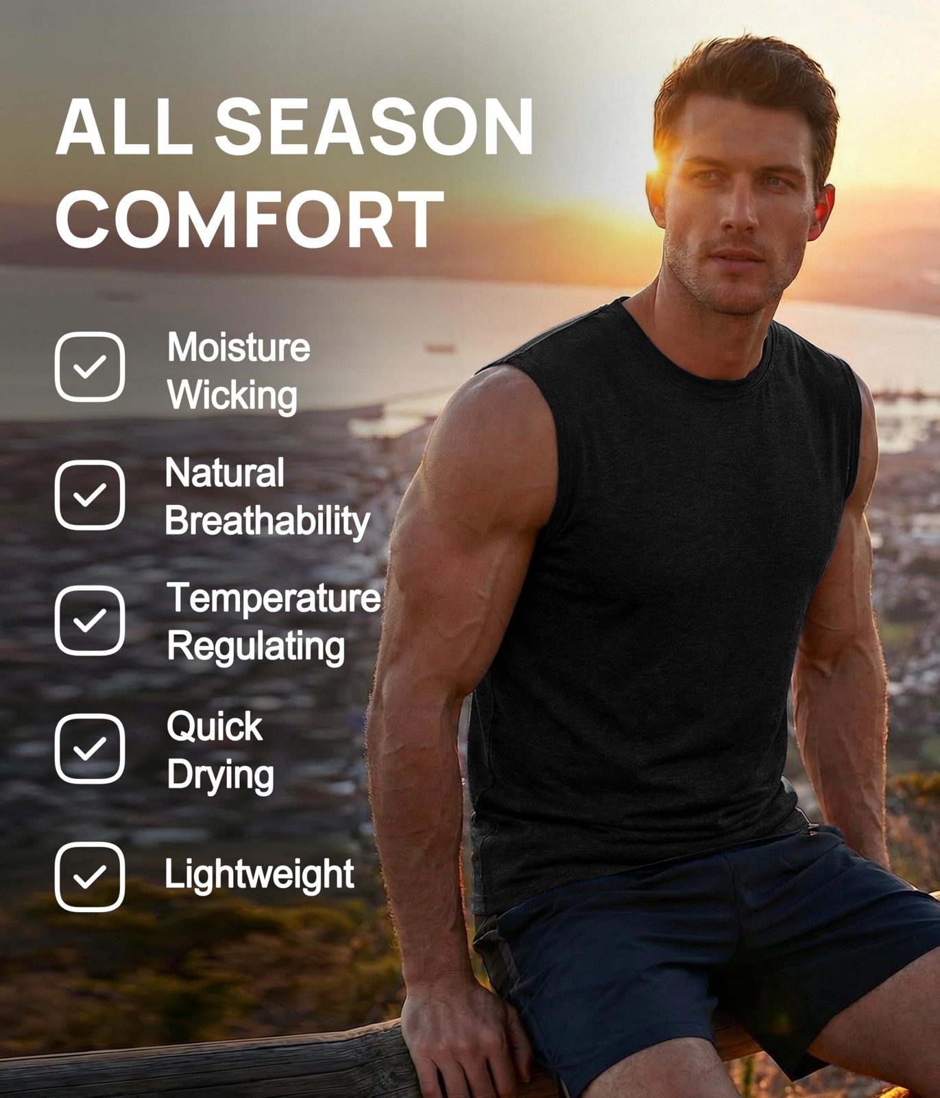 Men&rsquo;s Merino Wool Tank: So Comfy, Your Other Shirts Will Be Jealous (2-Pack)