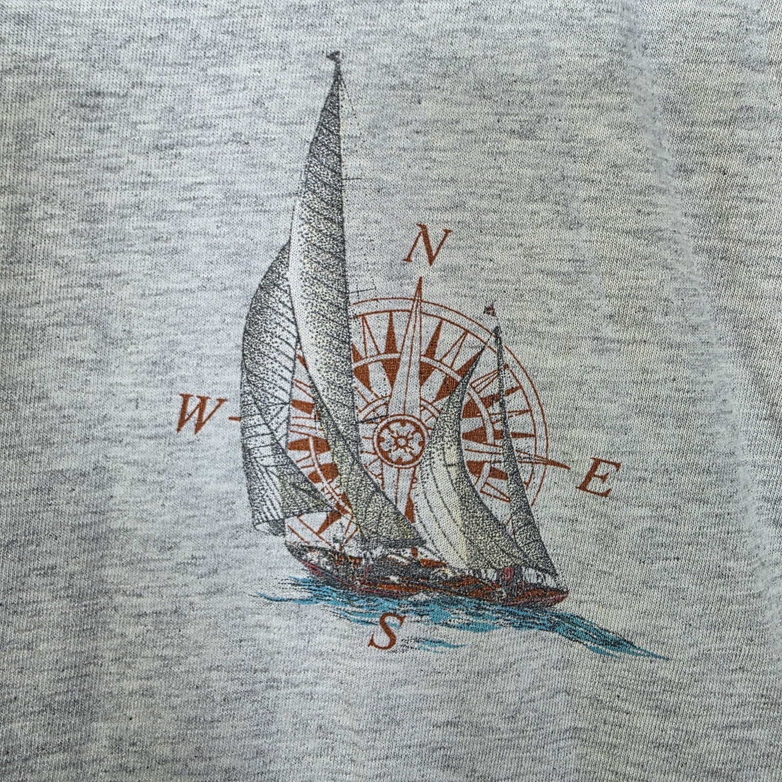 Vintage 90s Four Seasons Resort Nevis WI T Shirt Single Stitch Map Sailboat M