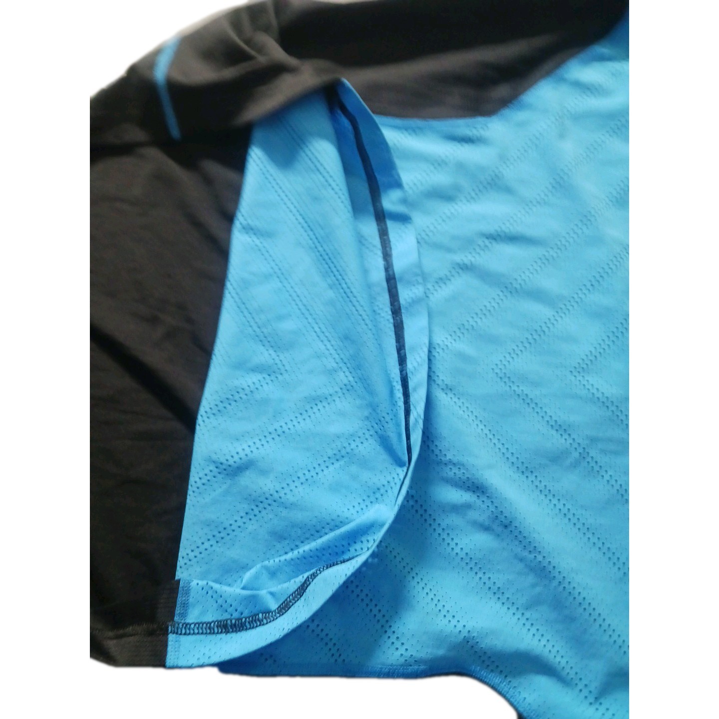 Combine Mens Shirt .size 22.Color Blue And Black .polyster Spandex