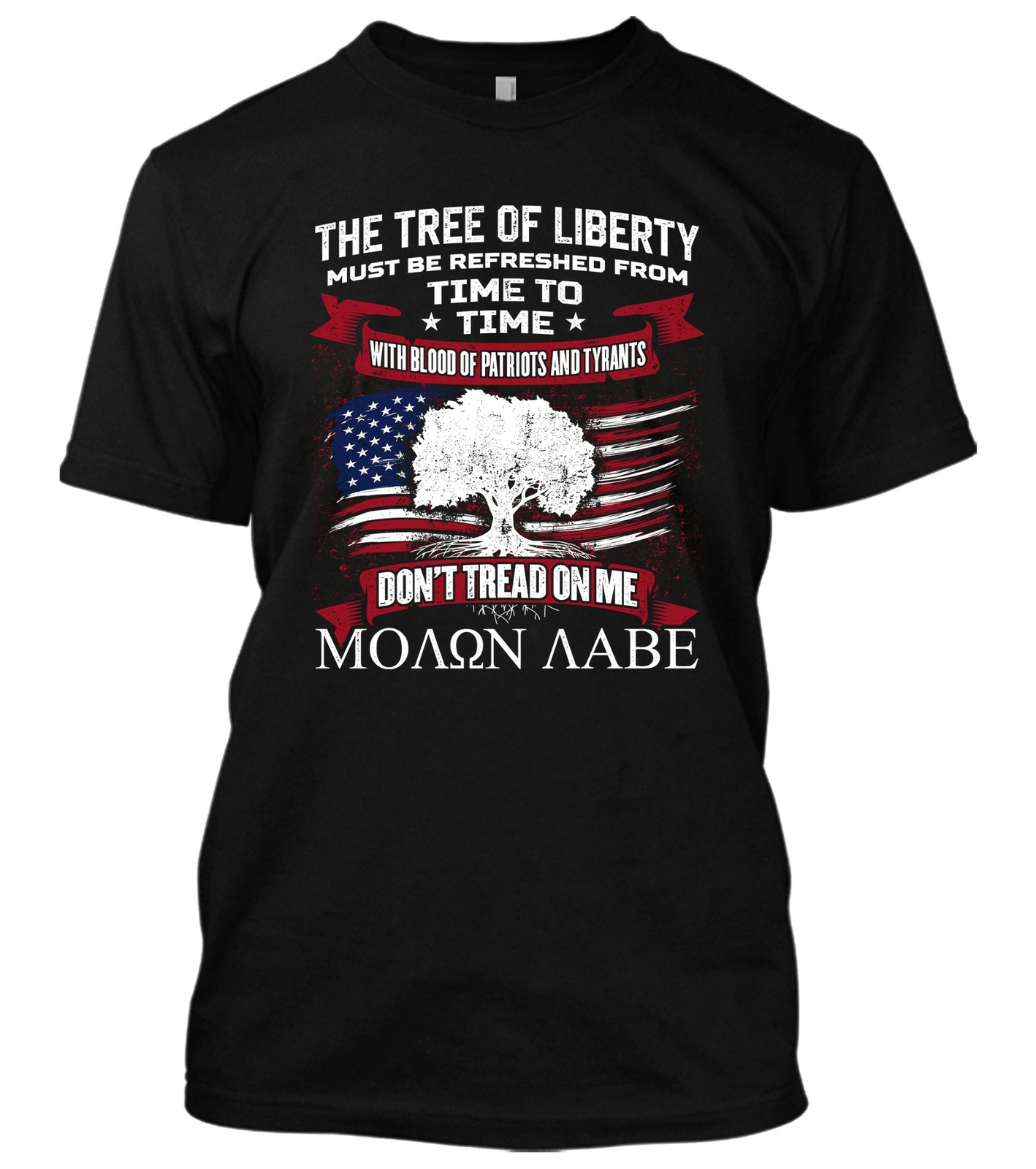 The Tree Of Liberty New Men&rsquo;s Shirt Donald Trump USA Flag Patriotic Liberal Tee
