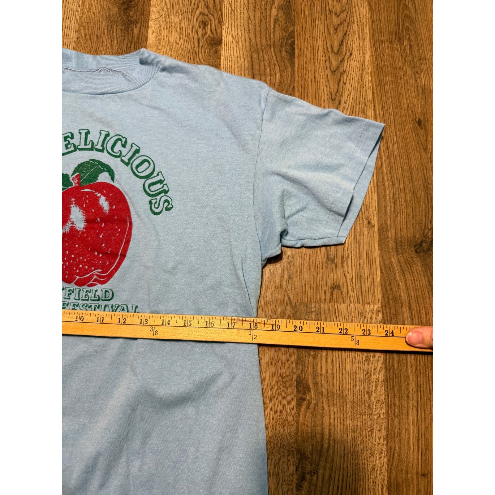 Mens Shirt Men&rsquo;s Medium? Red Blue Green I&rsquo;m Delicious Bayfield Apple Festival