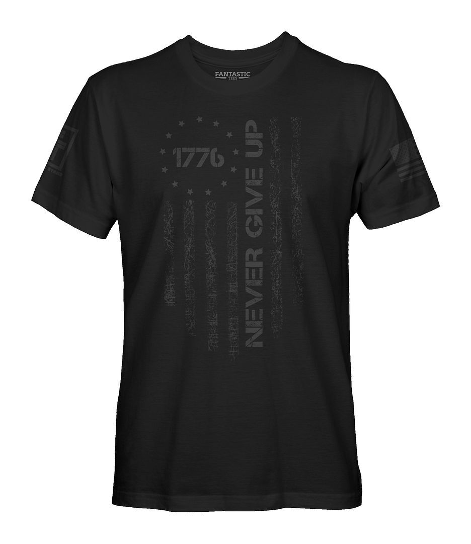 Fantastic Tees 1776 USA American Independence Men&rsquo;s Stealth T-Shirt