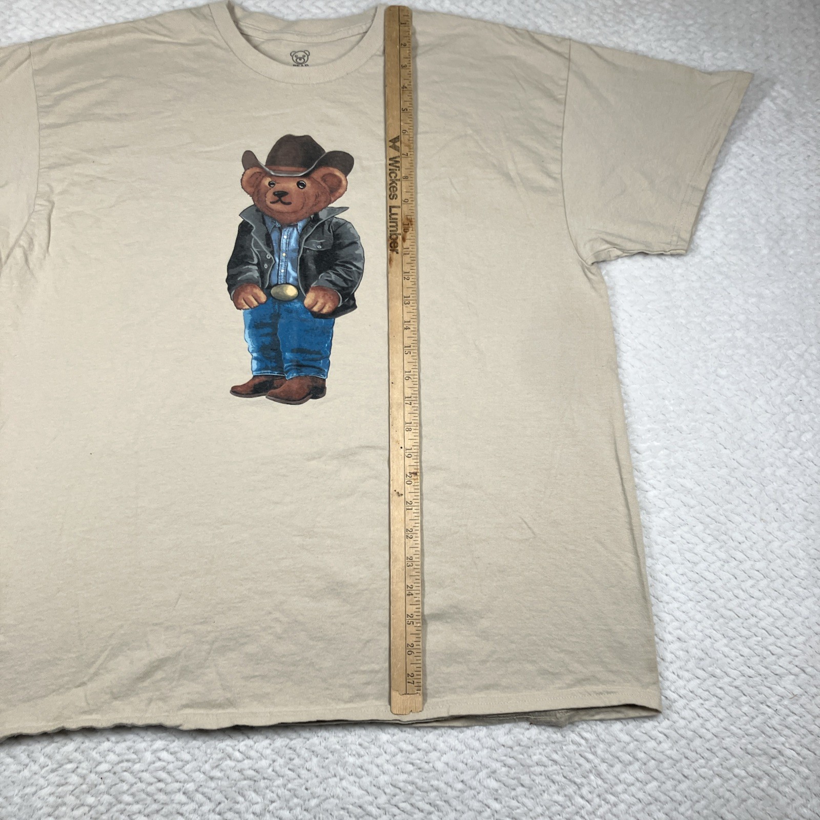Cowboy T-Shirt Polo Bear Style T-Shirt Style Casual Graphic T-Shirt XL
