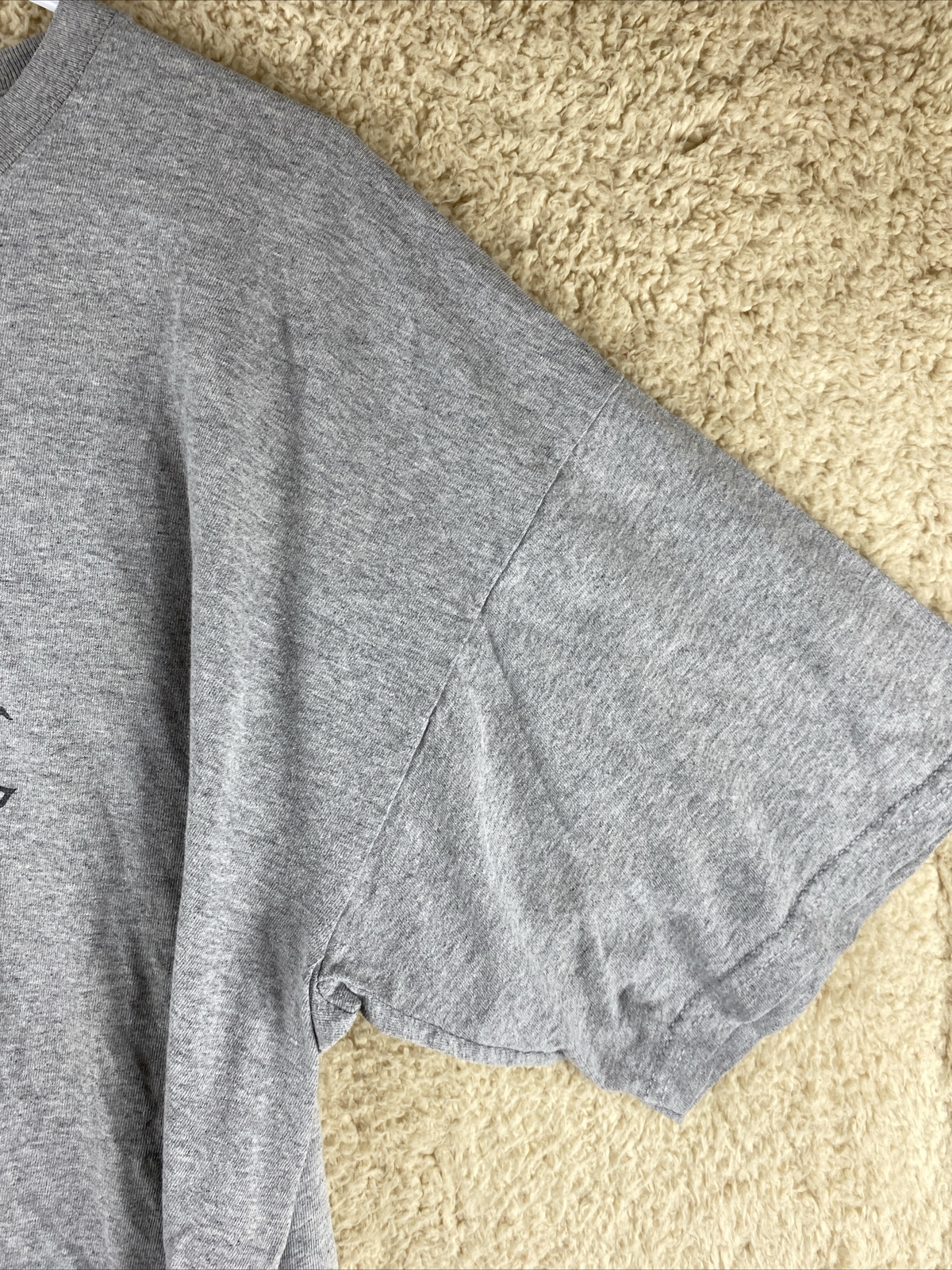 Saxophone Moosician Mens Sz XL Gray Short Sleeve Graphic T-Shirt