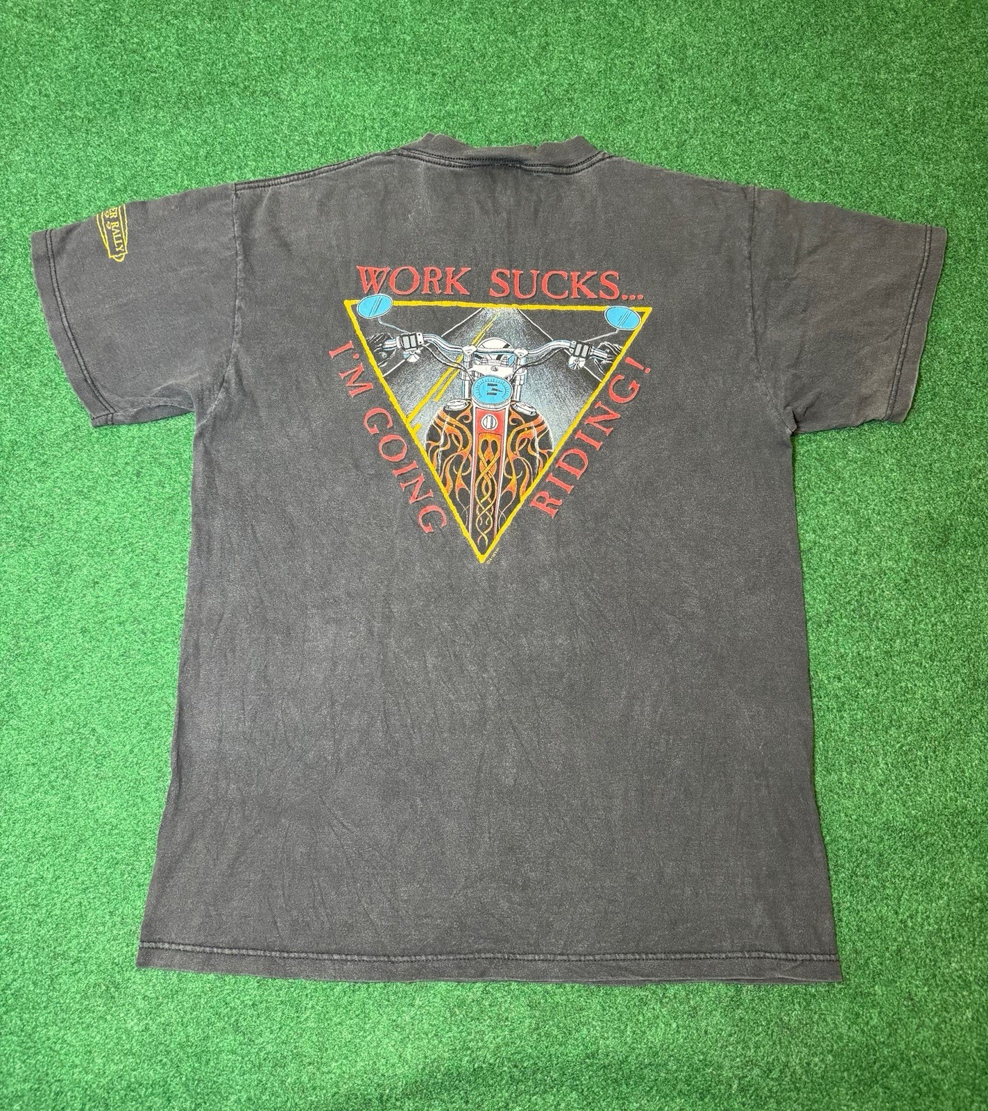 90s Work Sucks I’m Going Riding vintage T-shirt Harley Davidson motorcycle L