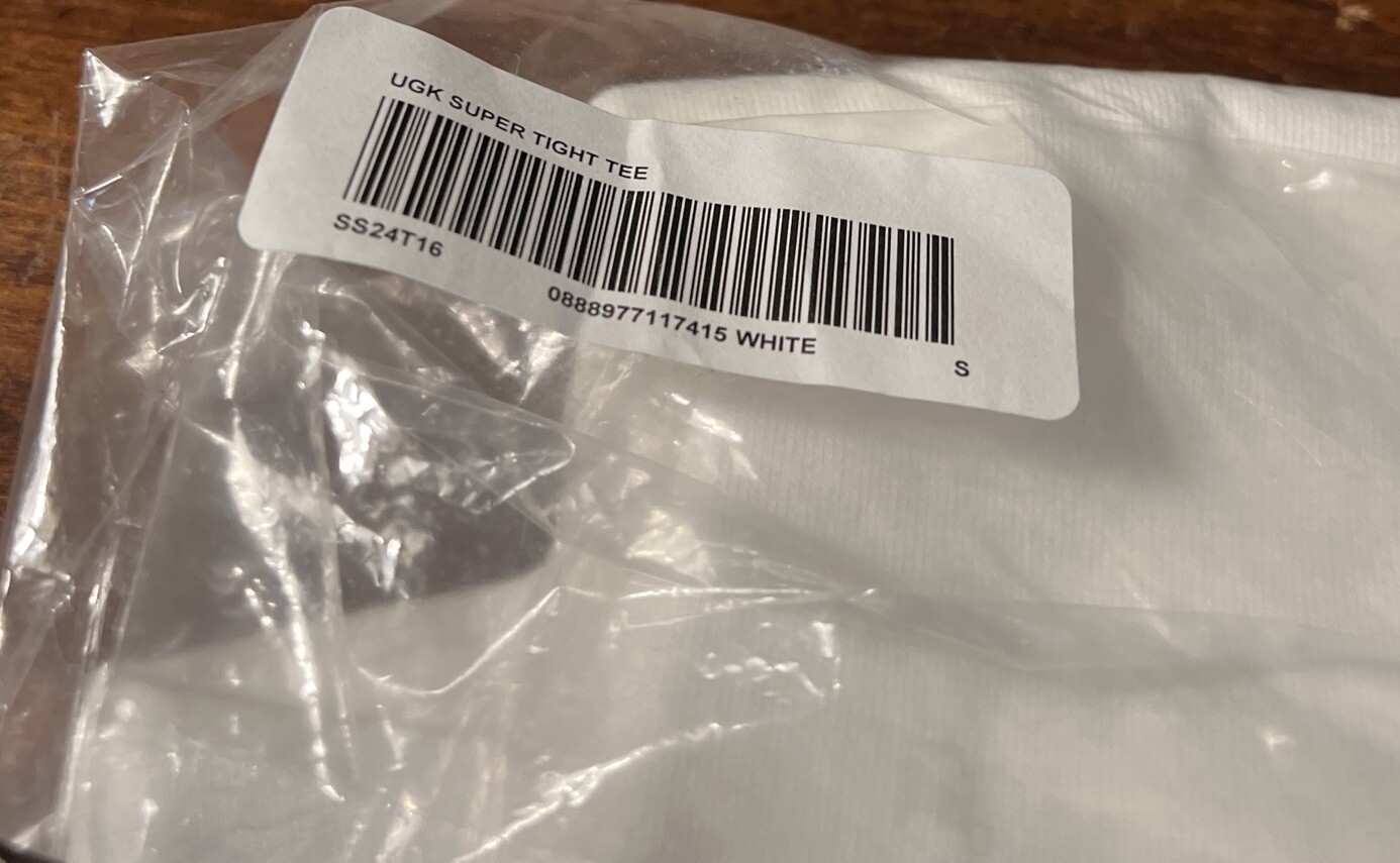 SUPREME UGK SUPER TIGHT TEE WHITE SIZE SMALL (SS24) BRAND NEW (AUTHENTIC)