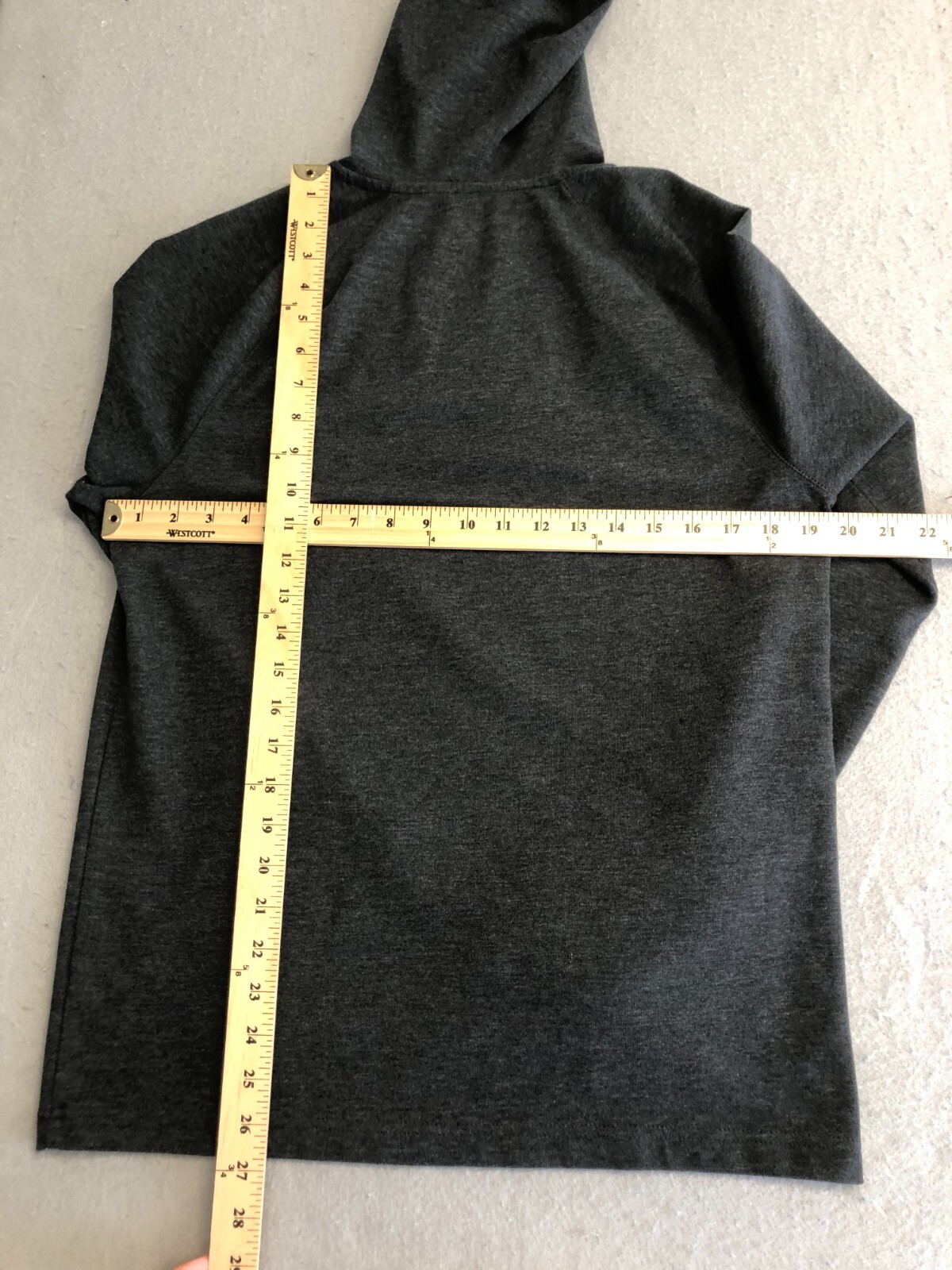 APT.9 Hooded Shirt Mens Medium Performace Premier Flex Gray Layering Hoodie