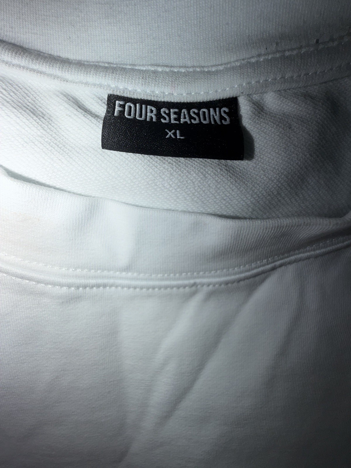 Four Seasons White Motivational Graphic Cotton Men&rsquo;s Crew Neck T-Shirt XL