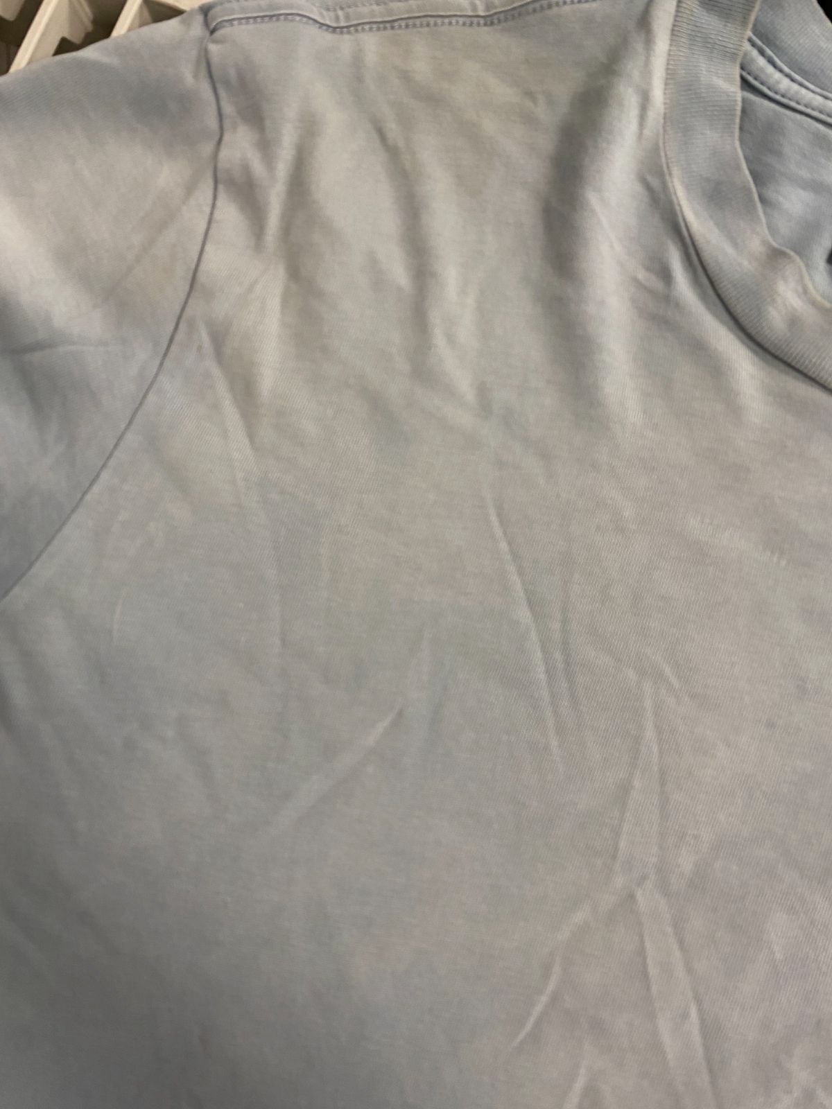 Amiri Men&rsquo;s Blue Bleach Bandana Patch T-Shirt Size M