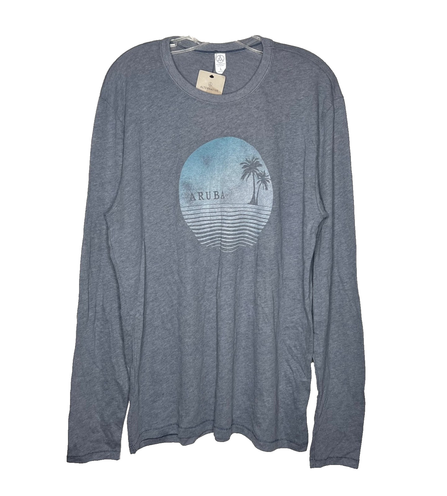 Alternative Apparel Aruba Long Sleeve T-shirt Mens Large Classic Fit Lightweight