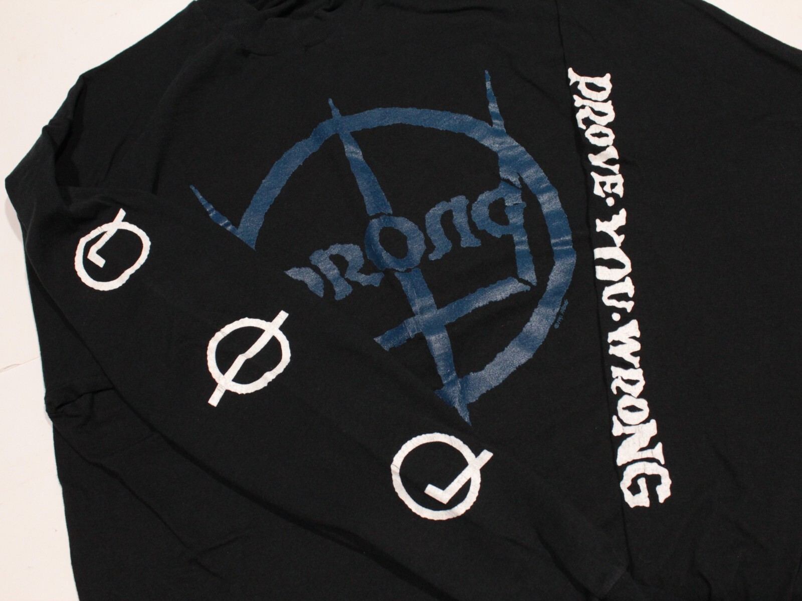 Vintage PRONG T Shirt size XL 1991 Band Tour Tee Single Stitch Long Sleeve
