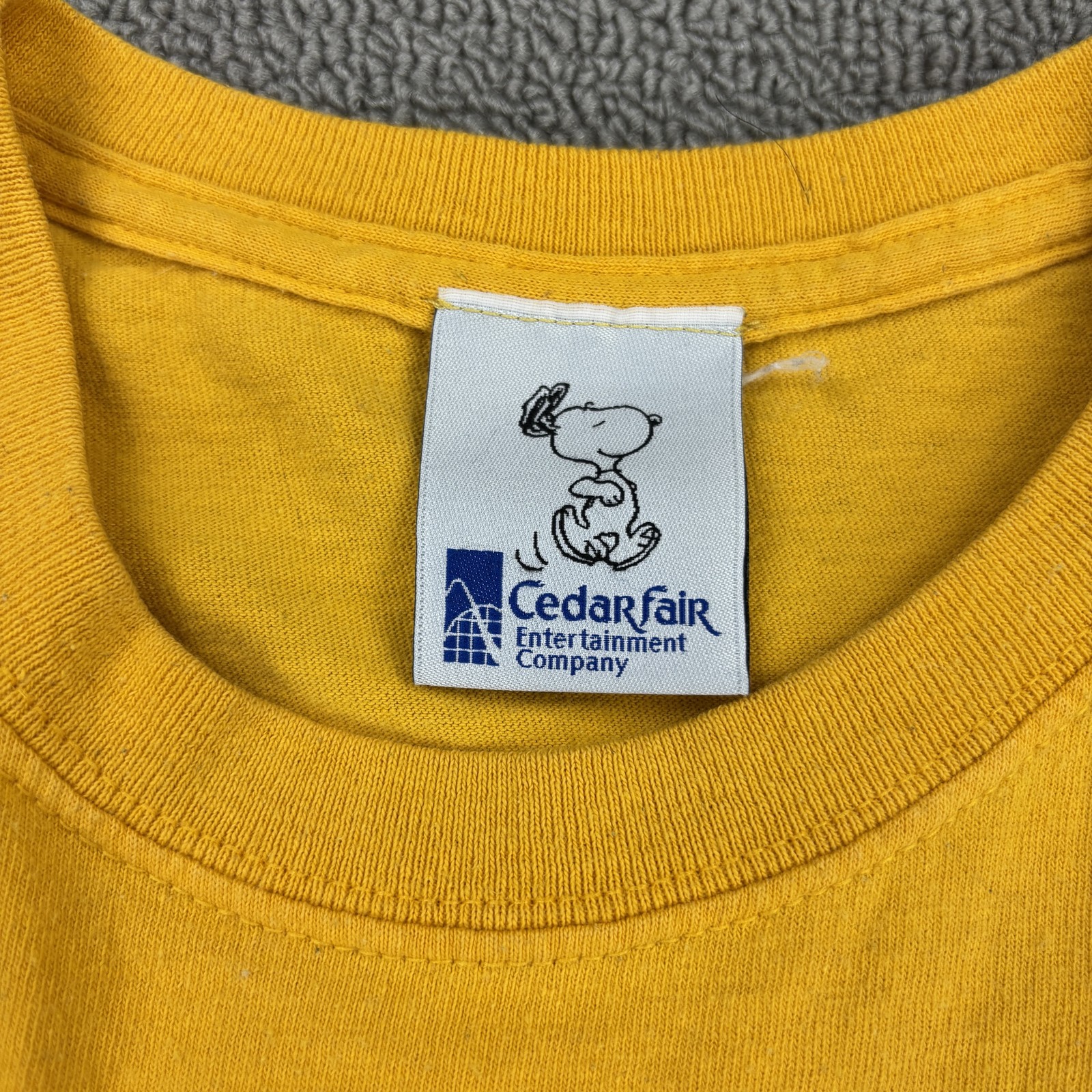Peanuts Charlie Brown Zigzag Stripe Novelty Graphic Tee Yellow T-Shirt Sz 2XL