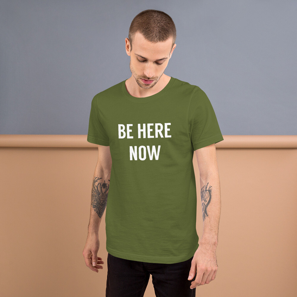 Be Here Now T-Shirt, Classic Rock, George Harrison, Yoga, Zen, Ram Dass, peace