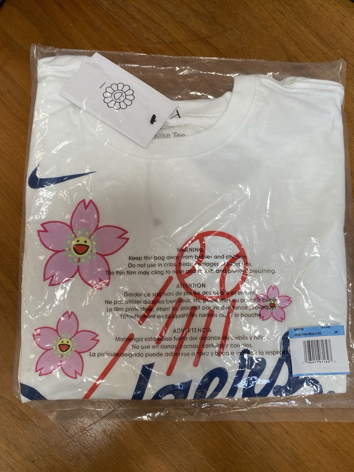Nike x Takashi Murakami Dodgers Shortsleeve Tee White M (Men’s M) 2025 COMPLEX