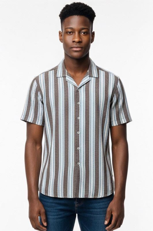 Sunset x Vine Men&rsquo;s Shirt Short Sleeve 30 Green MSRP59