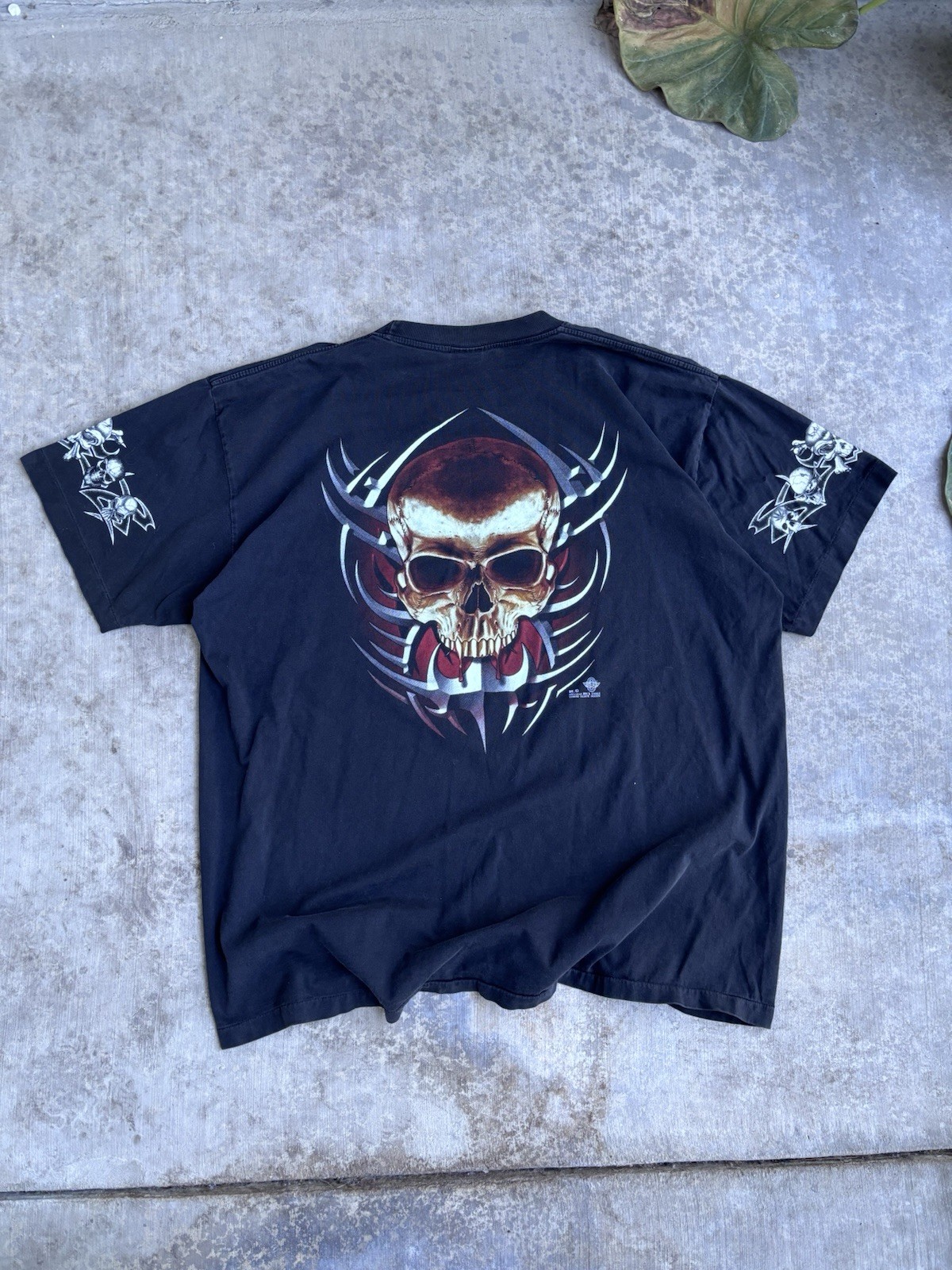 Vintage Rock Eagle Shirt Double Sided Graphic Skull Single Stitch XXL RARE