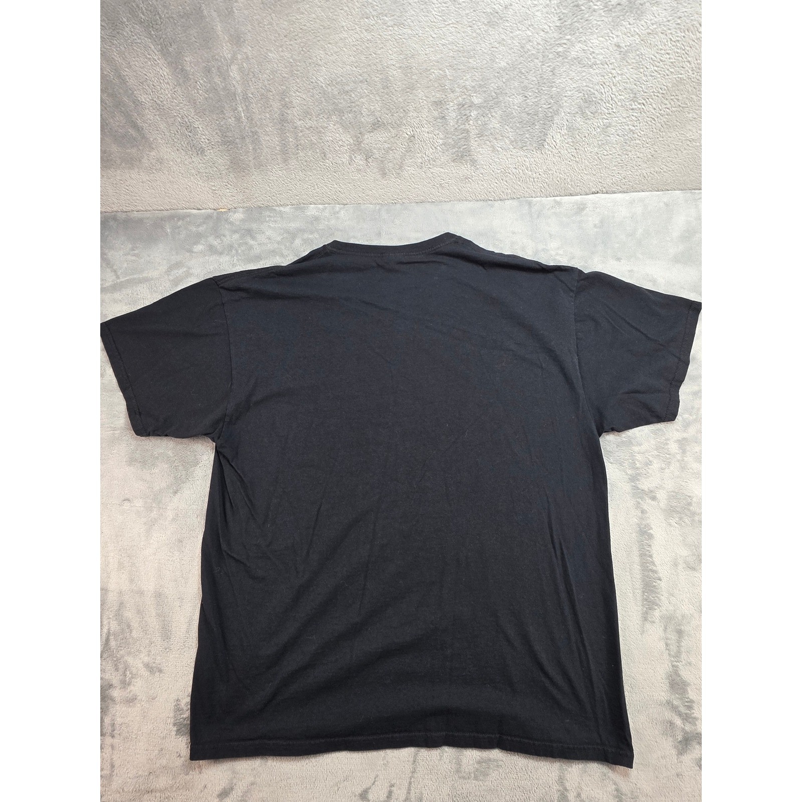Fruit of the Loom HD Cotton Graphic T-Shirt Black XL Skull Rose Shhh Woman Tee