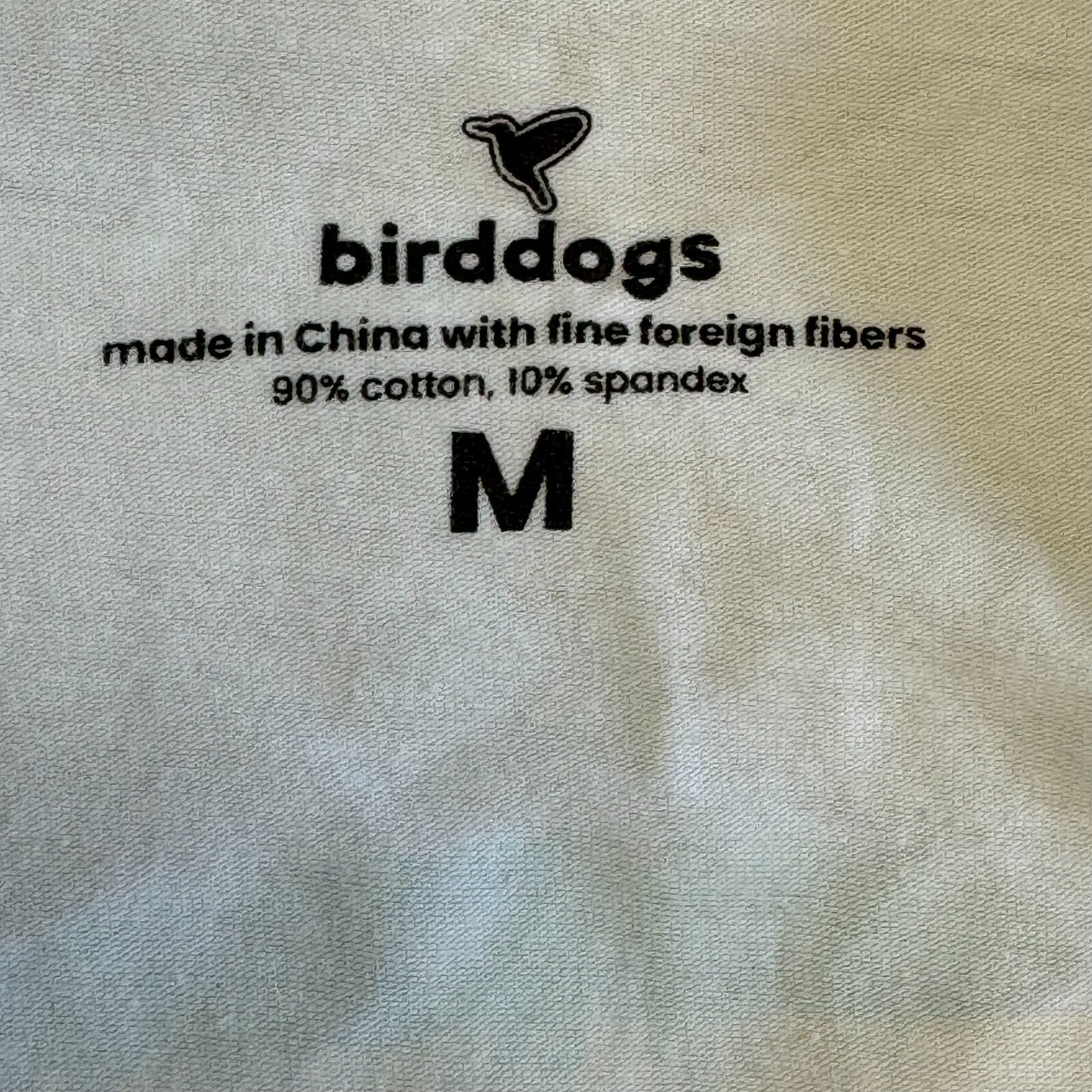 Birddogs Men T-Shirt Short Sleeve Crew Neck Palm Leaf Print Graphic White Medium