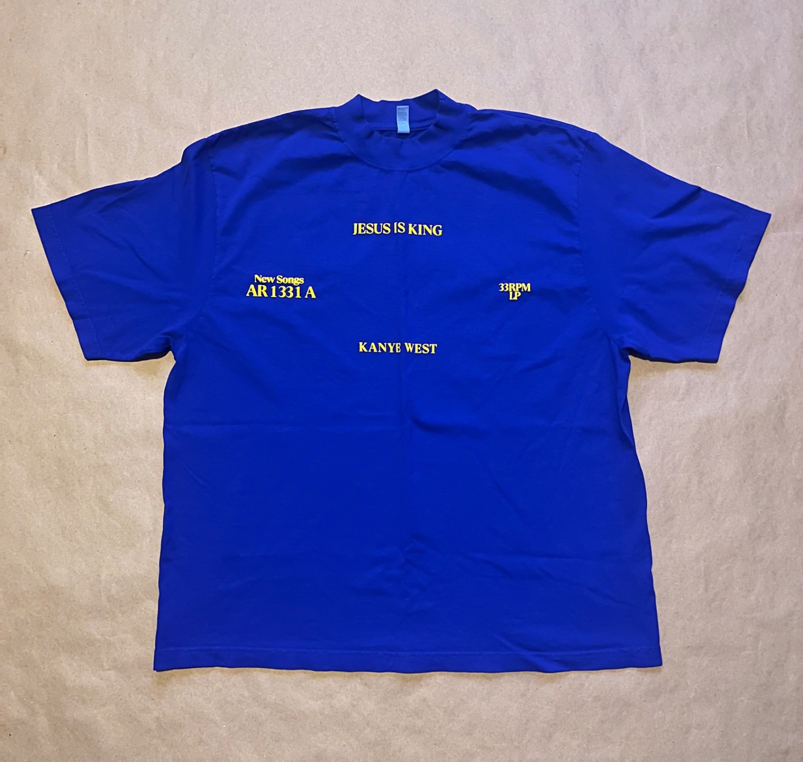Kanye West Jesus Is King T-Shirt Blue Size Large Brand New