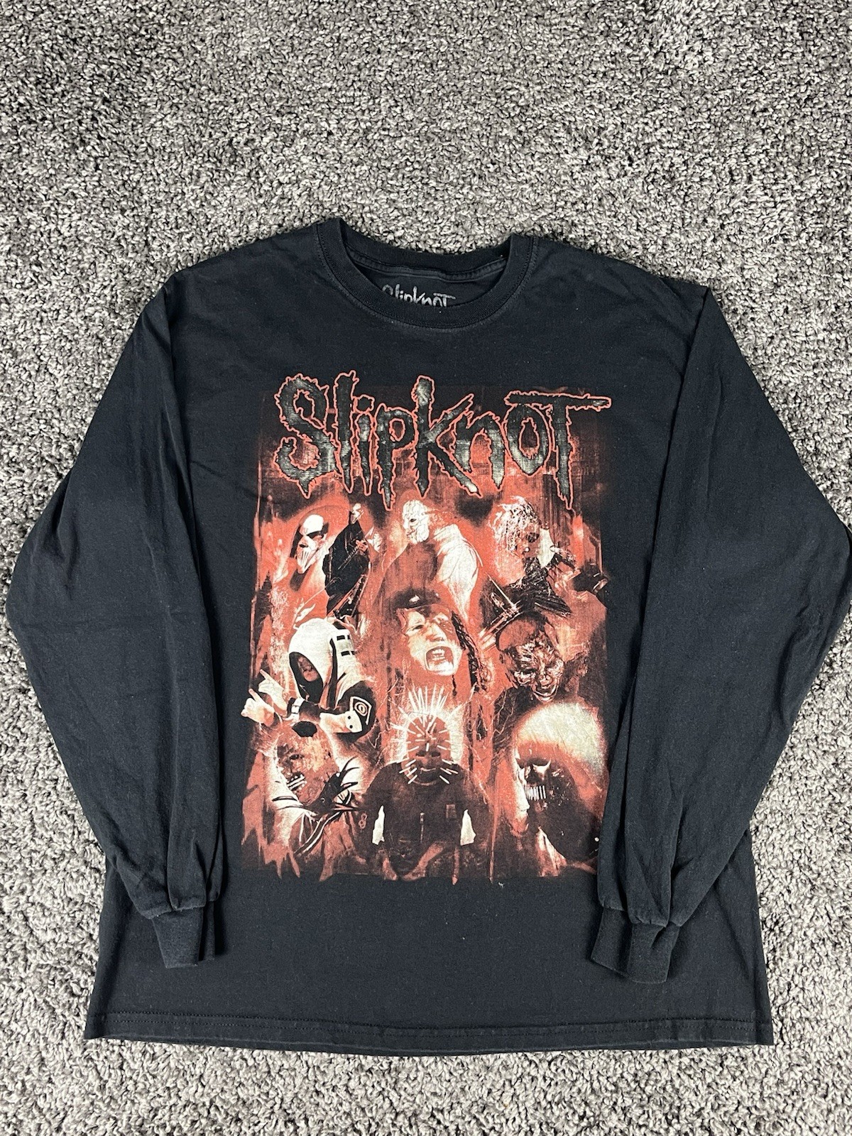 Slipknot 2019 Tour Band Long Sleeve T Shirt Nero Forte Resist The Chains Mens LG