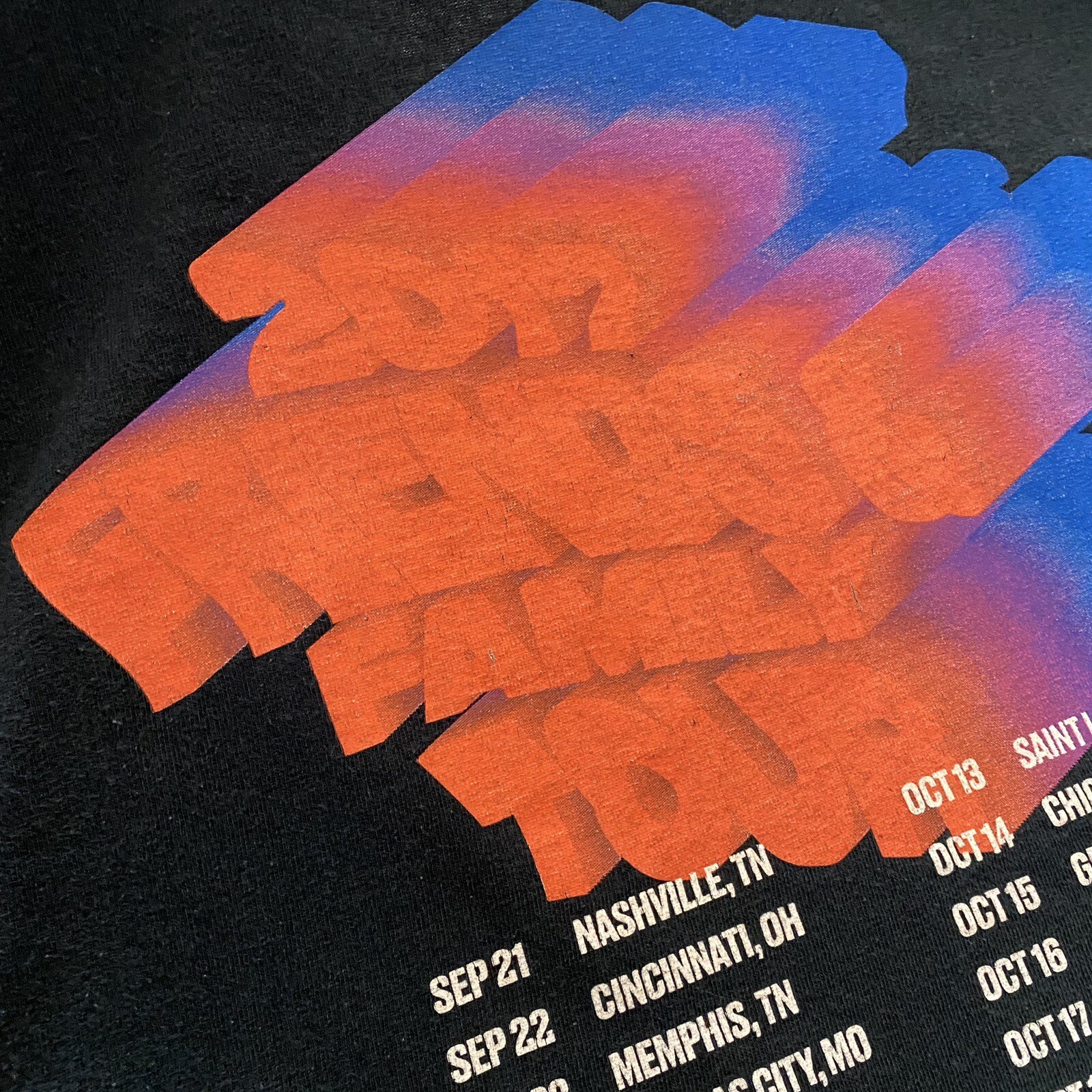 2017 Andy Mineo Friends And Family Tour T Shirt Adult Medium Black Miner League