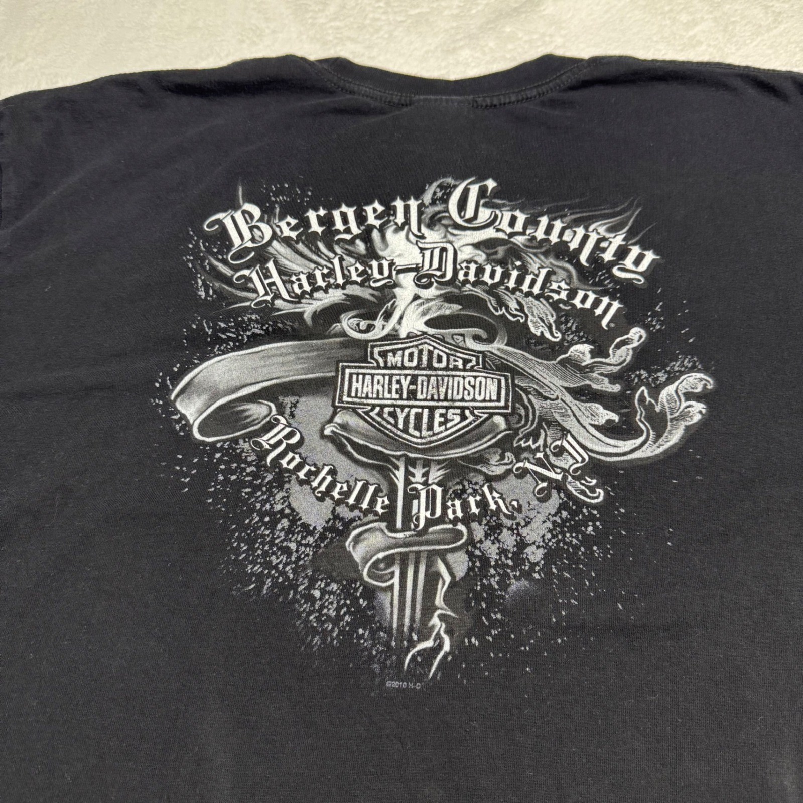 Harley-Davidson Mens 2XL Black Screw It Lets Ride Jester Bergen County NJ TShirt