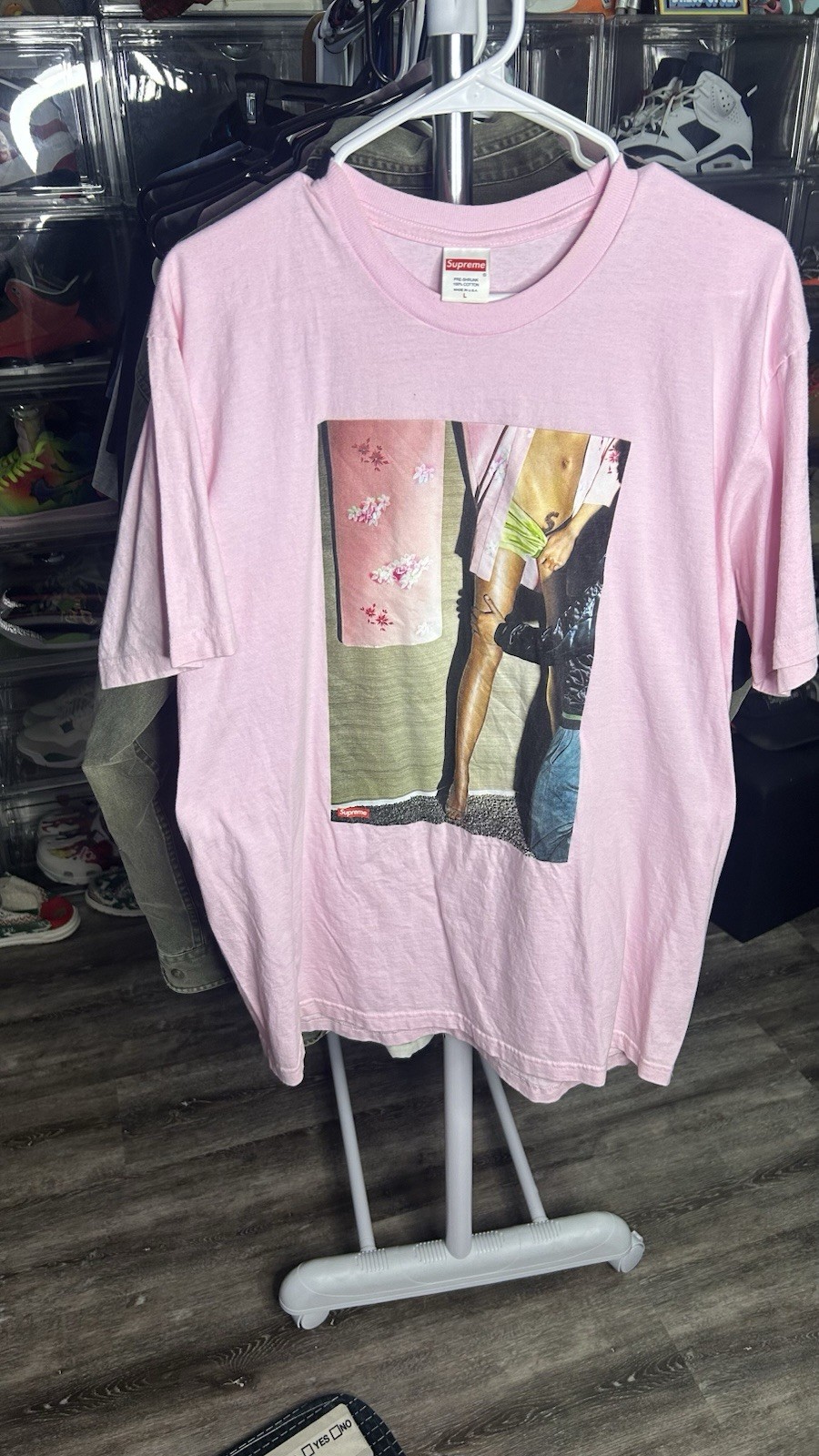 Supreme Model T Pink SS22 Worn Once Size Large 100% Authentic
