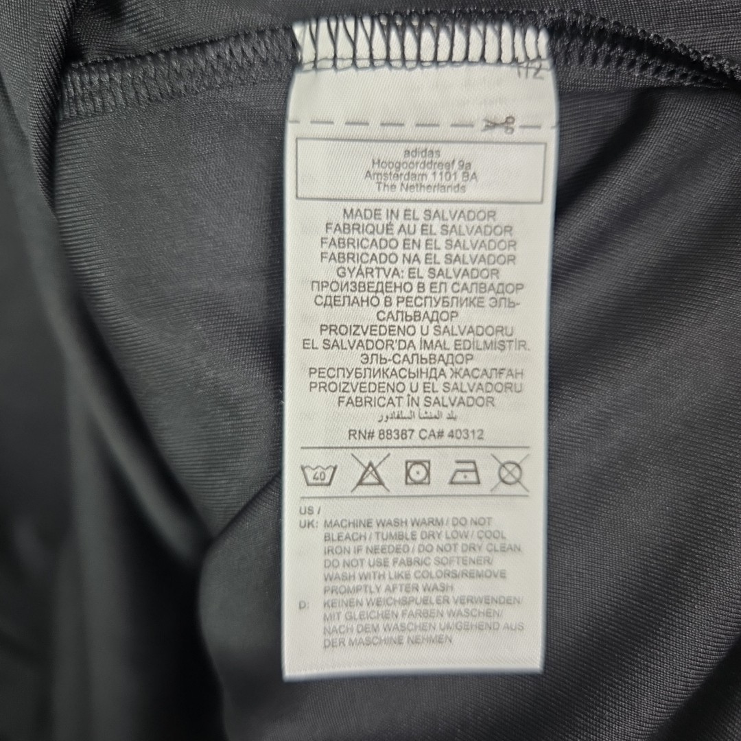 Adidas 3-Stripes Chest Polo Shirt Black Size M A324 NWT Golf Activewear