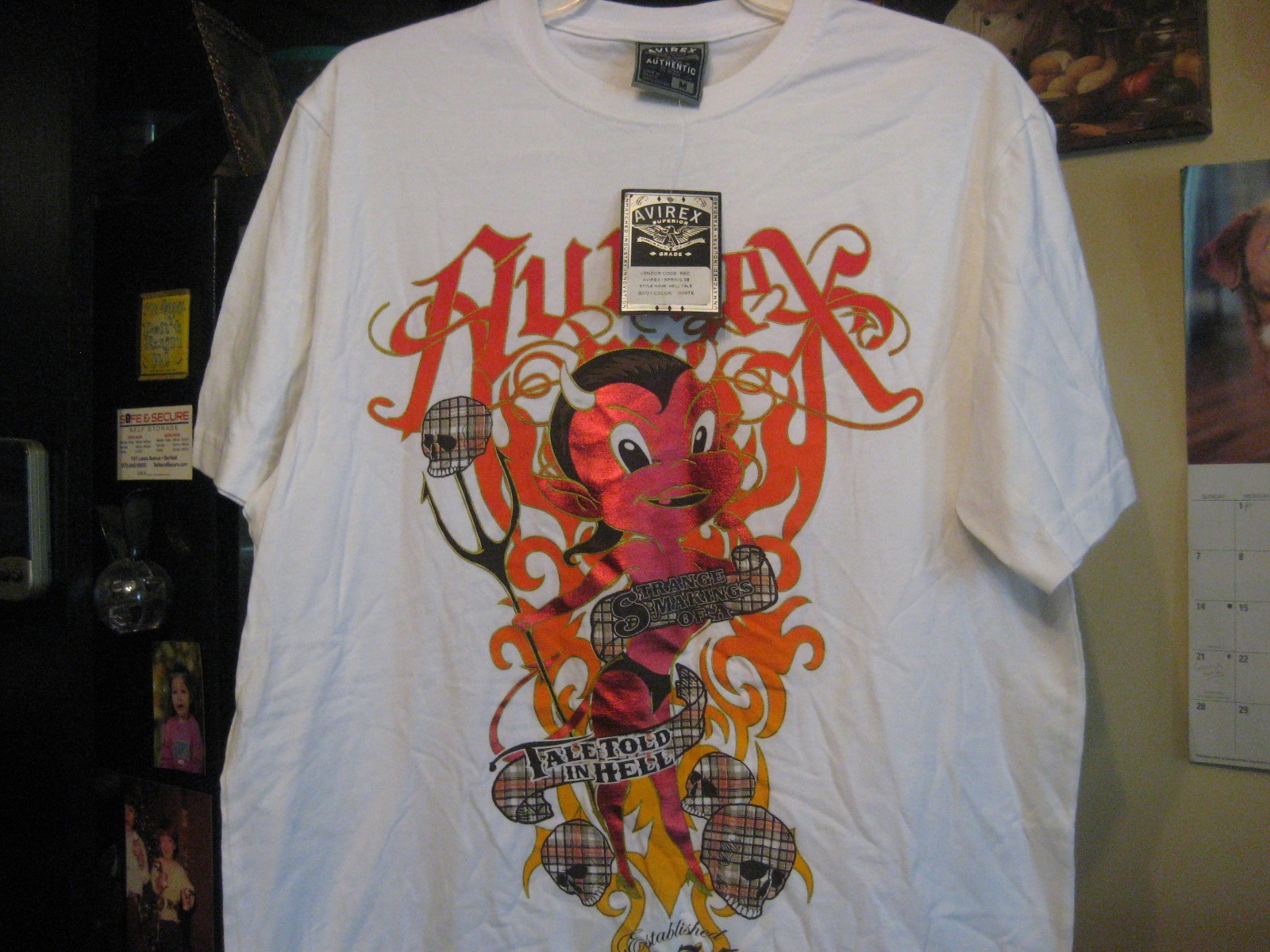 Avirex HELL TALE DEVIL TEE NEW WITH TAGS 2008