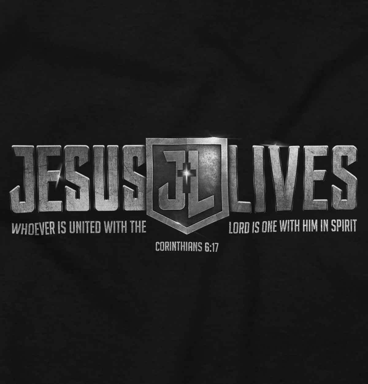 Christian Faith Pop Culture Jesus Lives Lord Womens or Mens Crewneck T Shirt Tee