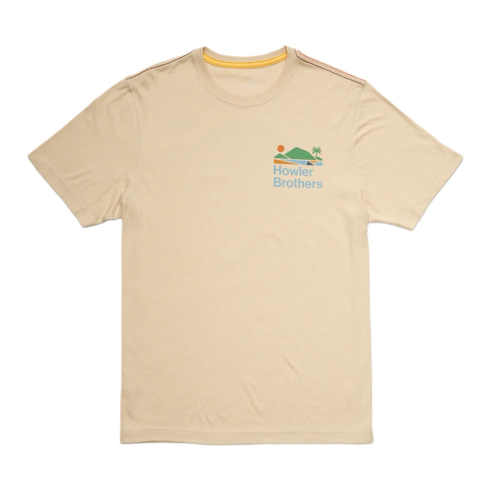 Howler Brothers T Shirt Men’s Medium Bahía de Howler Tee Sand Heather NWOT