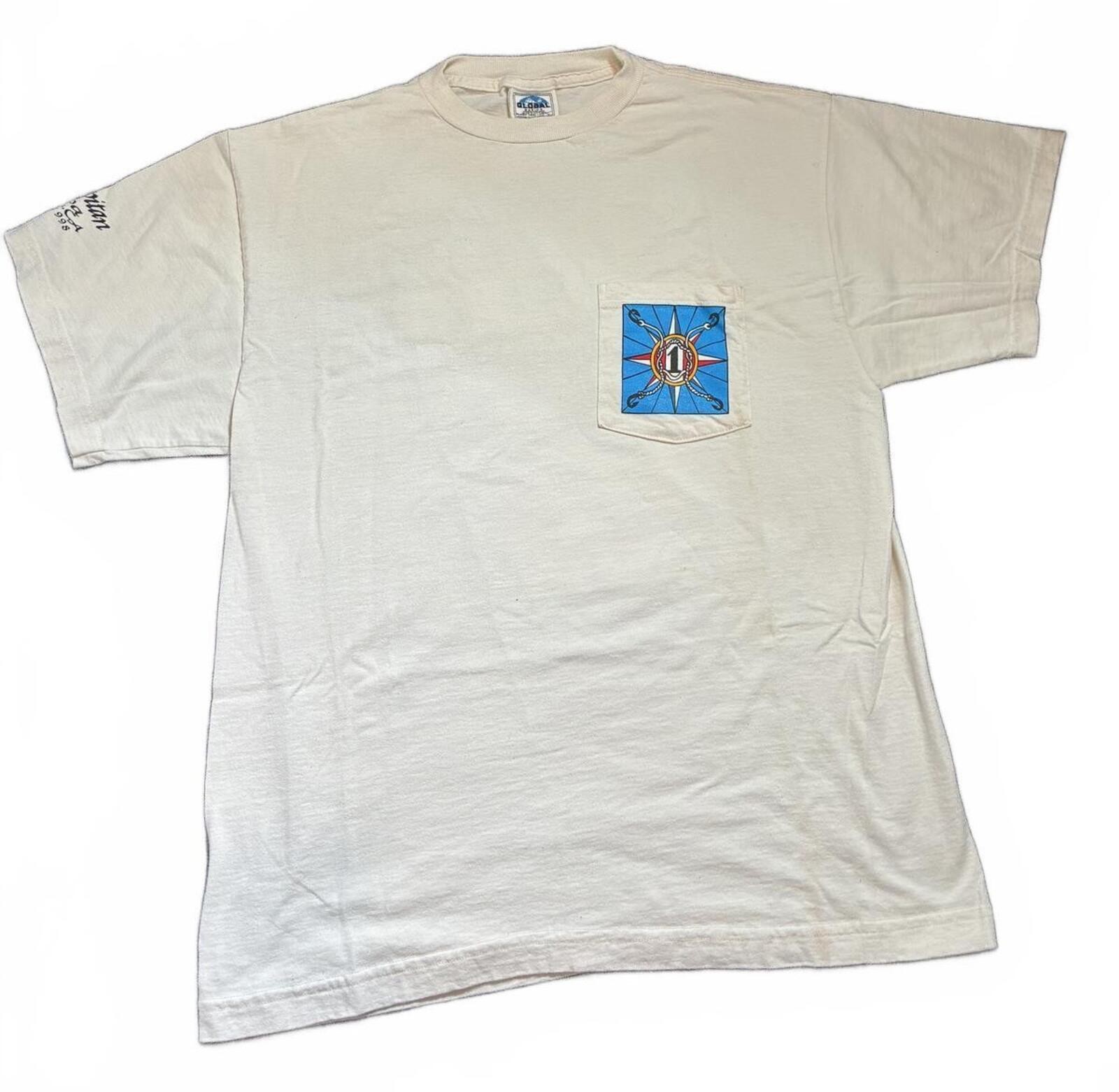 VINTAGE 1998 Fishing Tournament Shirt Heavy Thick Shirt Guatemala Marlin Biglogo