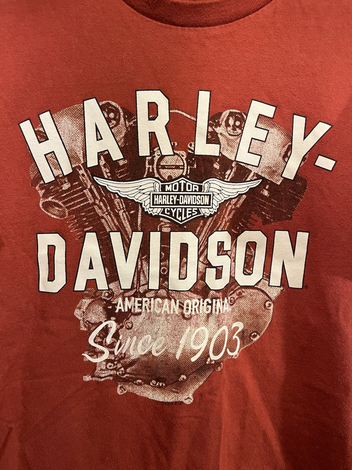 Harley Davidson St Augustine Florida Adamec Mermaid Red Shirt See Measurements