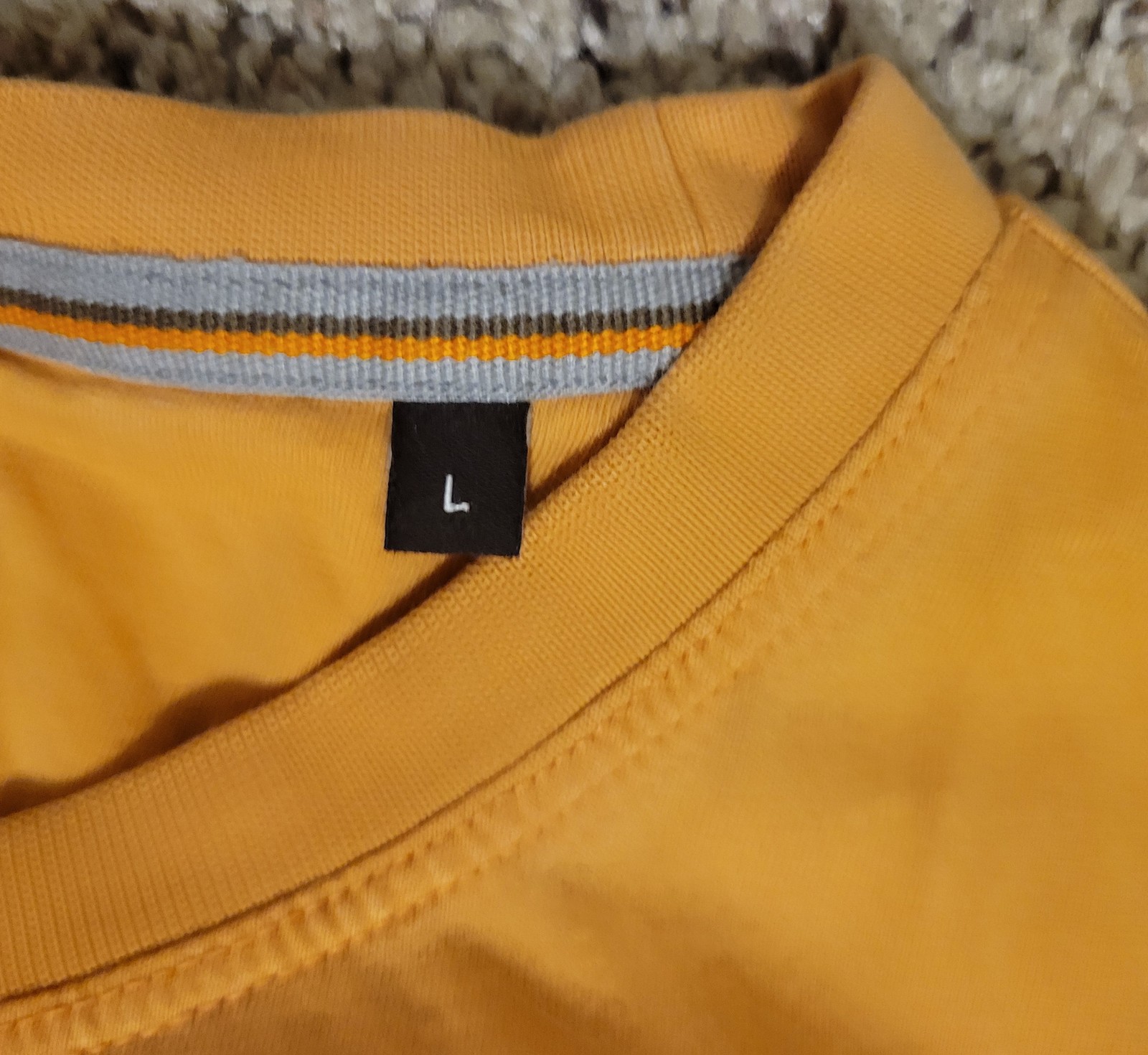 Left Coast Tee Men&rsquo;s Large Orange Pima Cotton Short Sleeve Crew Neck T-Shirt