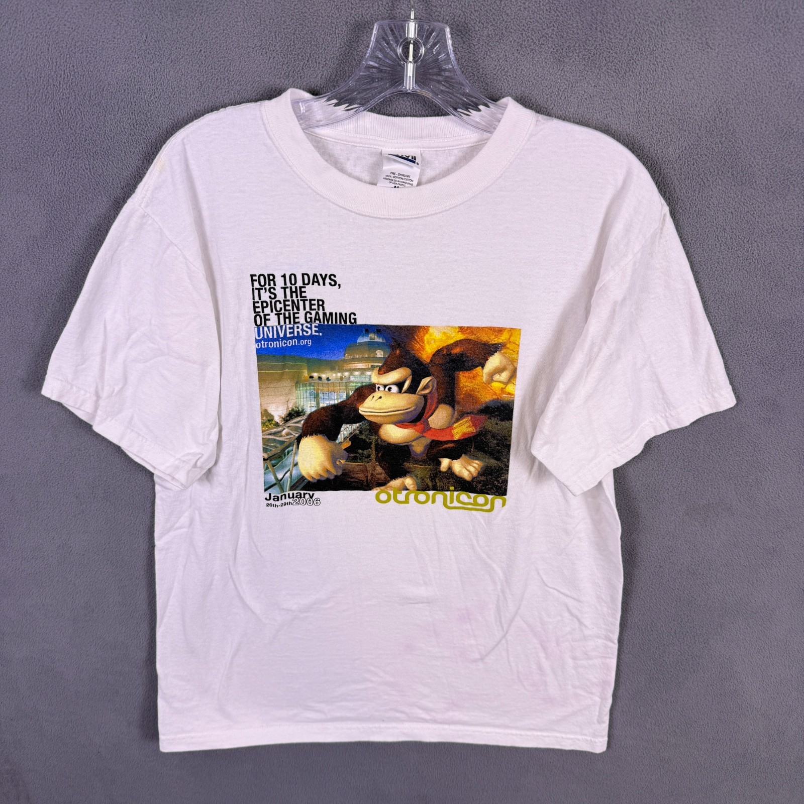 Vintage 2006 Otronicon Nintendo Donkey Kong Promo Shirt Men&rsquo;s Size M Y2K