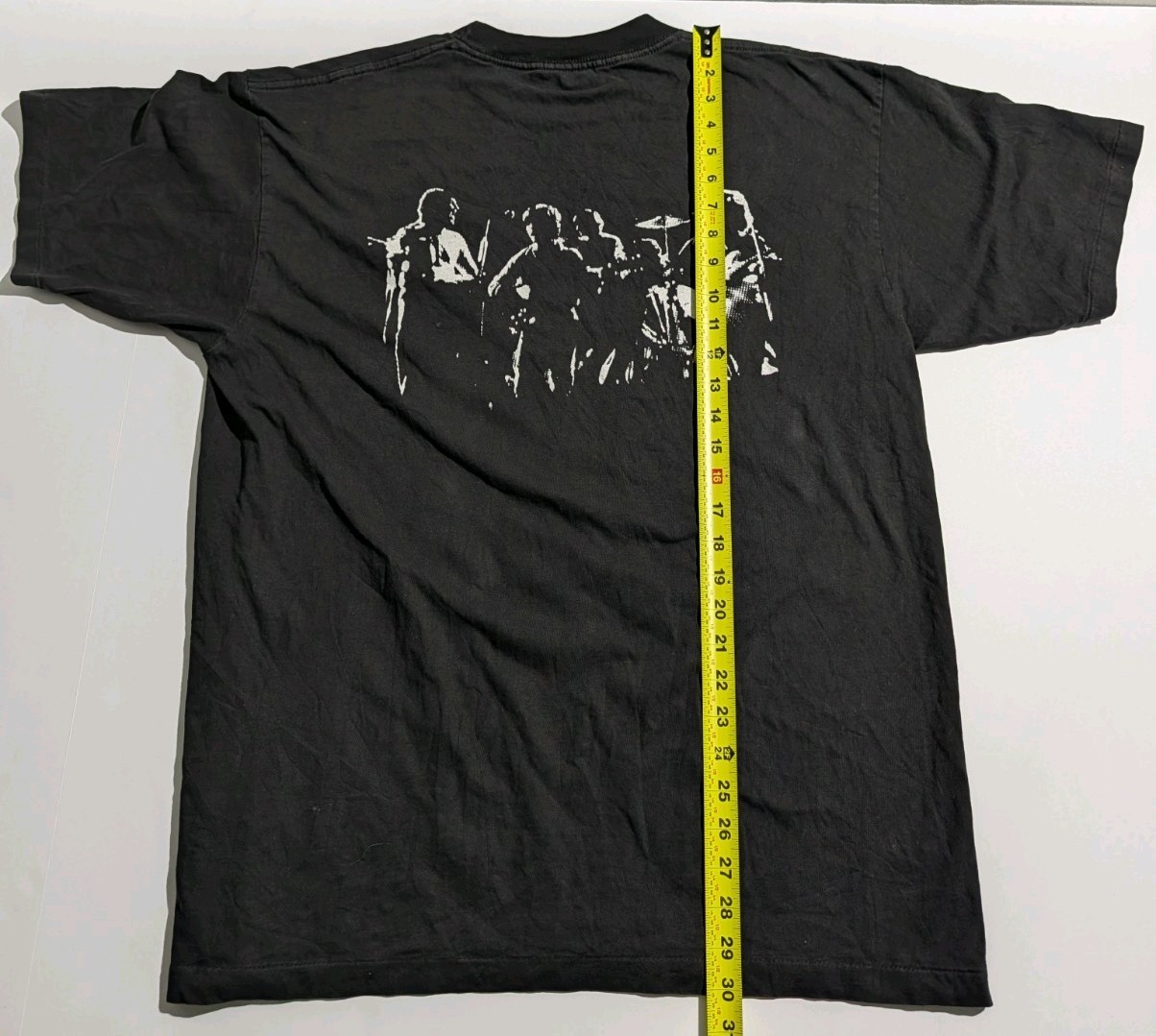 Winterland Men&rsquo;s XL Black The Beatles Double-Sided Graphic Tee 90s Cotton