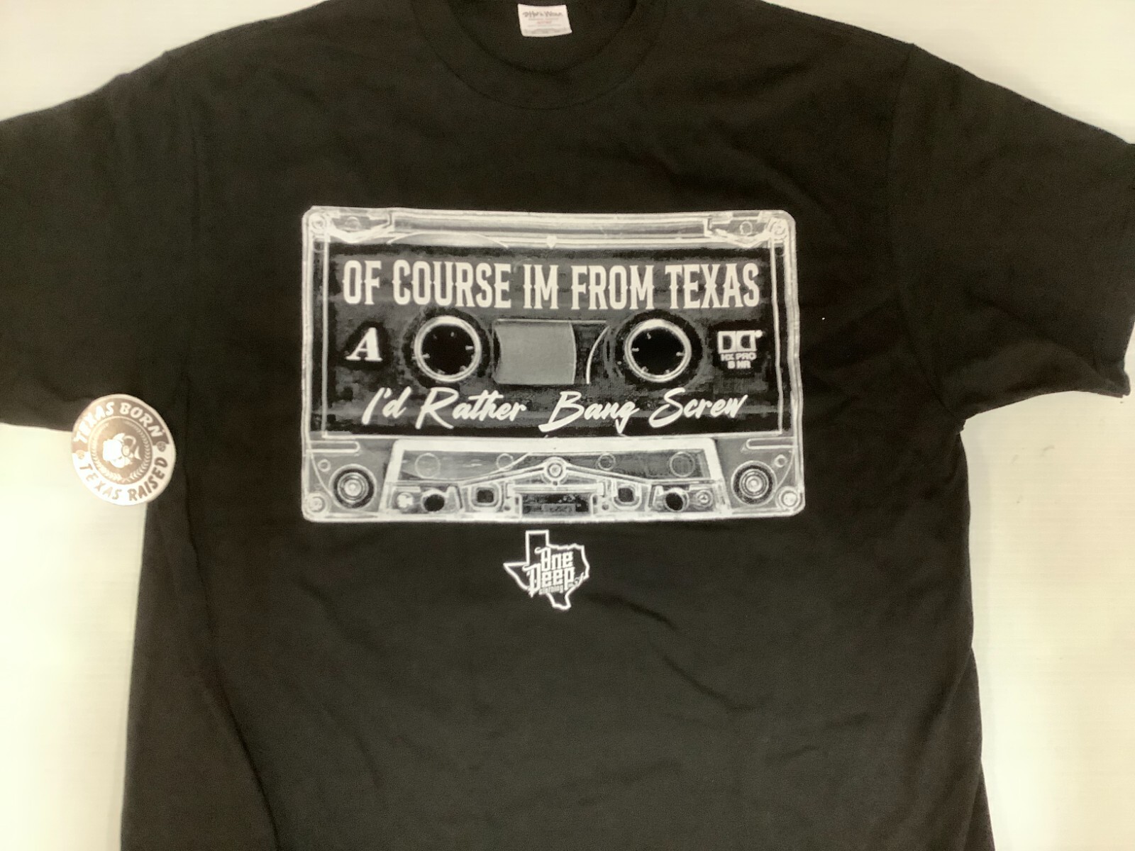 DJ Screw Tape Bangin Screw Black Shirt Med -4XL Screen Printed Piranha Records