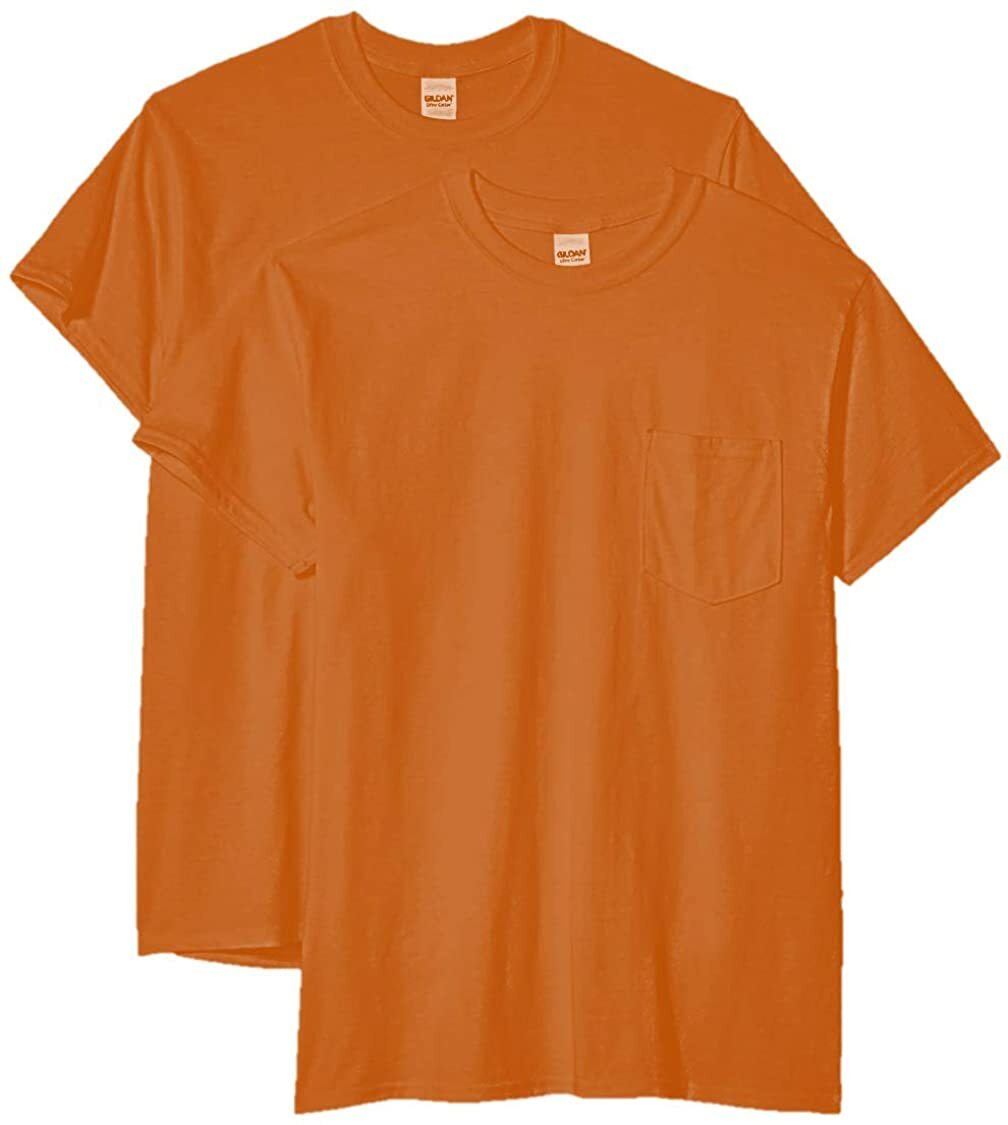Gildan Men&rsquo;s Ultra Cotton Adult T-Shirt with Pocket (2 Pack)
