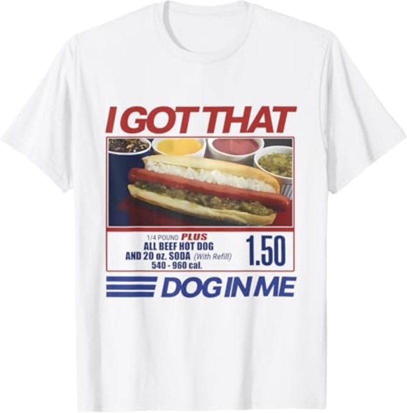 Retro Vintage I Got That Dog in Me Funny Hotdog Men Women T-Shirt
