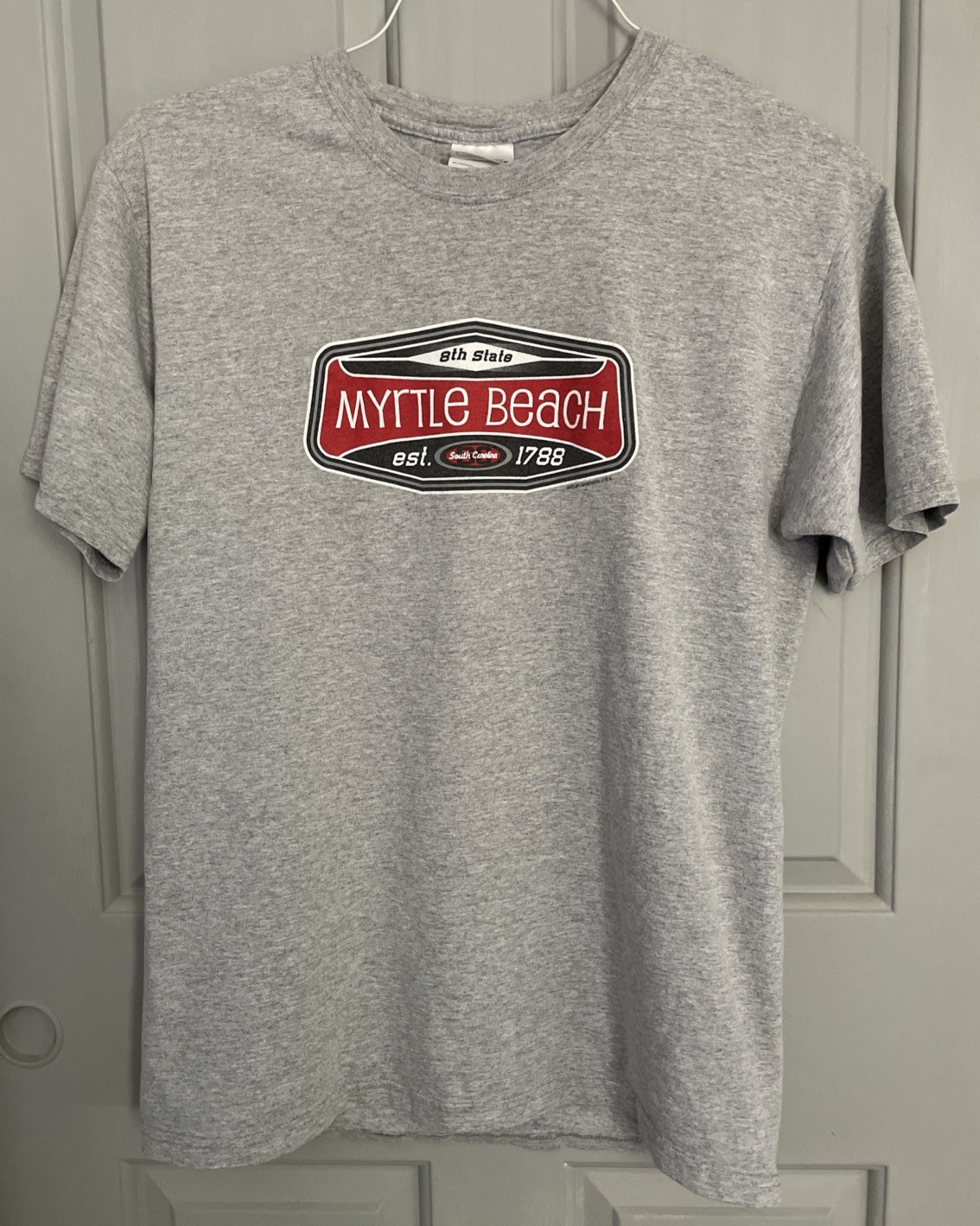 Myrtle Beach, South Carolina EST. 1788 Printed T-Shirt Mens M 38-40 Crew Neck