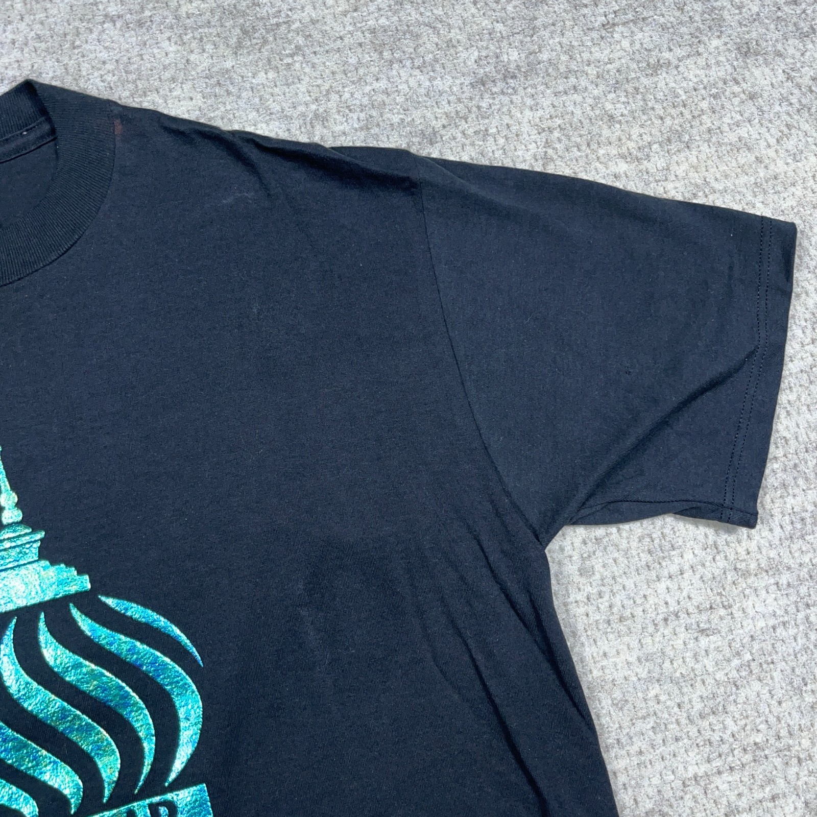 Vintage Donald Trump Taj Mahal Shirt Men Large Black Tee Casino Resort 90s USA