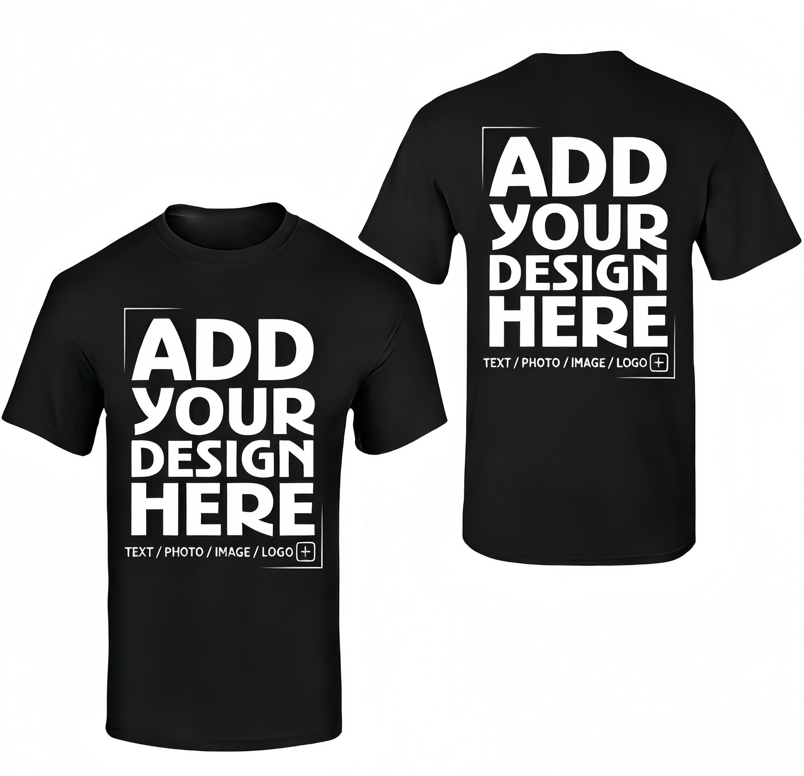 Custom Gift T-Shirt Personalized Photo Text Print For Family Friends Birthday