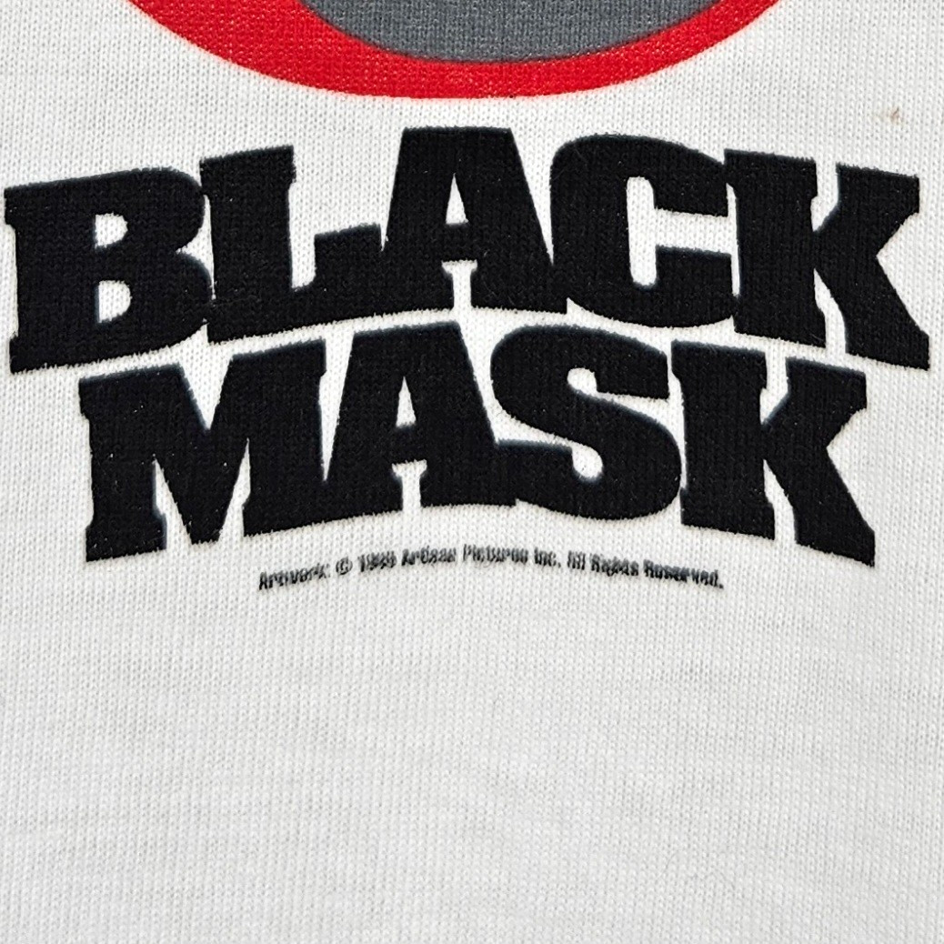 Vintage 1996 Black Mask Jet Li Movie Promo T-Shirt Adult Size XL White