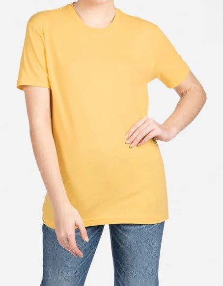 Next Level Unisex Premium Plain TShirt Super Soft Blank Fit T-Shirt 3600 BANANA
