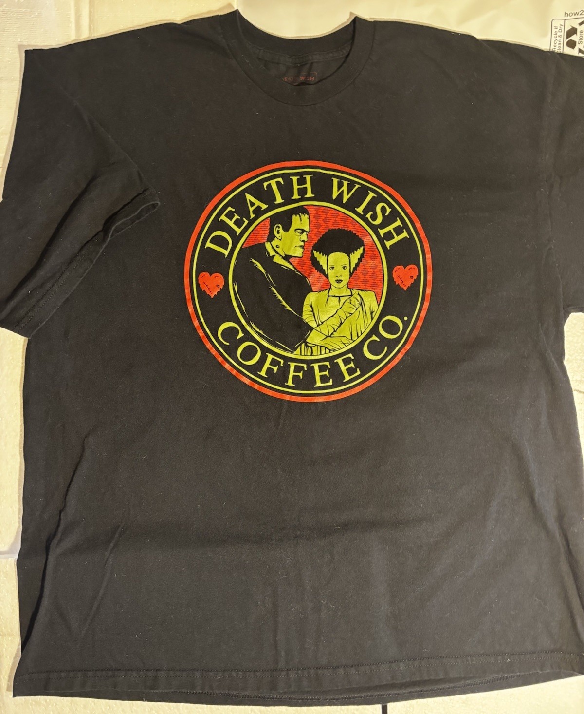 Death Wish Coffee T-Shirt Size 3X Frankenstein