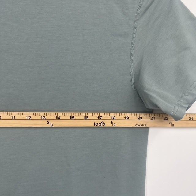 BYLT Premium Basics Signature Tee Mens Large Sage Green Curved Hem T-Shirt
