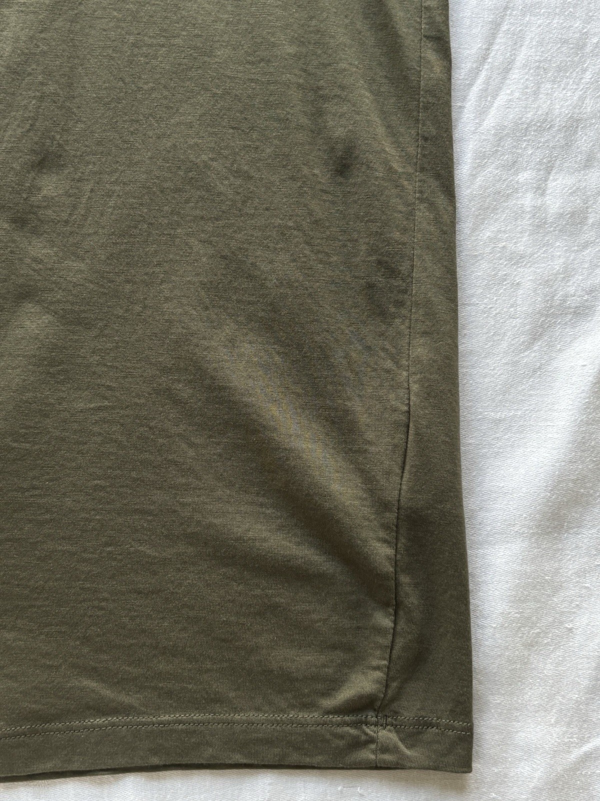 Quince Men&rsquo;s 100% Pima Cotton Luxe Touch Tee Shirt Olive Green Quiet Luxury