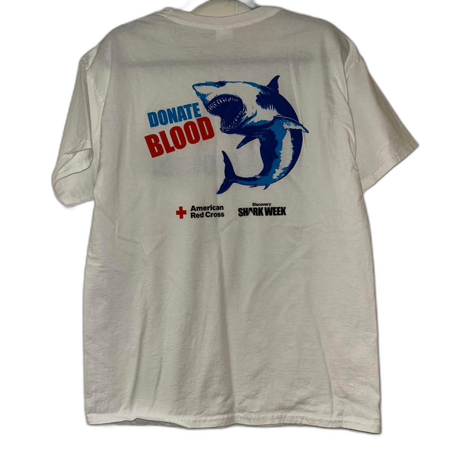 Authentic Hanes Shark Week American Red Cross Tee